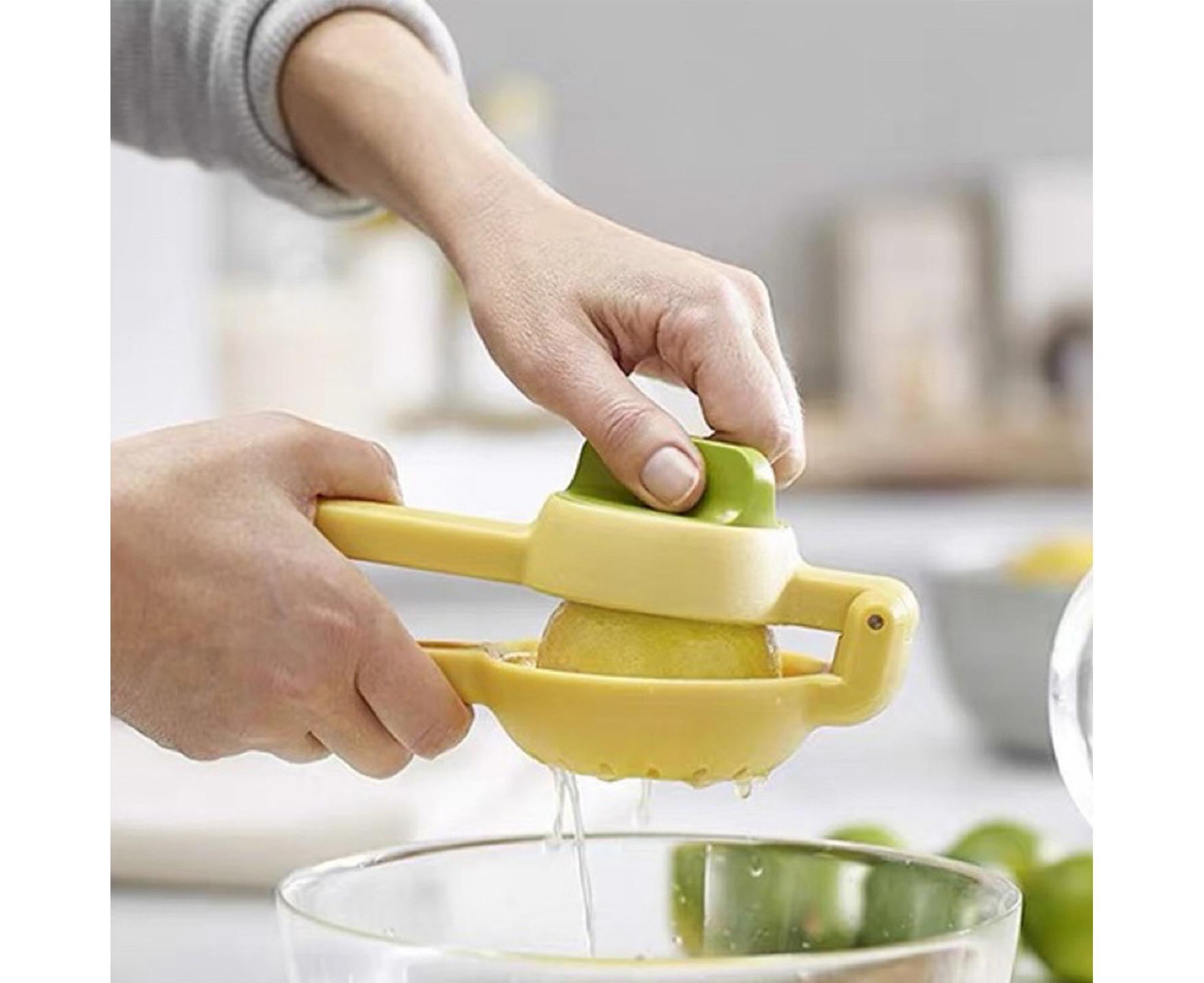 Lemon Squeezer, Multifunctional Plastic Portable Juicer for Fruit, Home Use, Yellow - Image 8