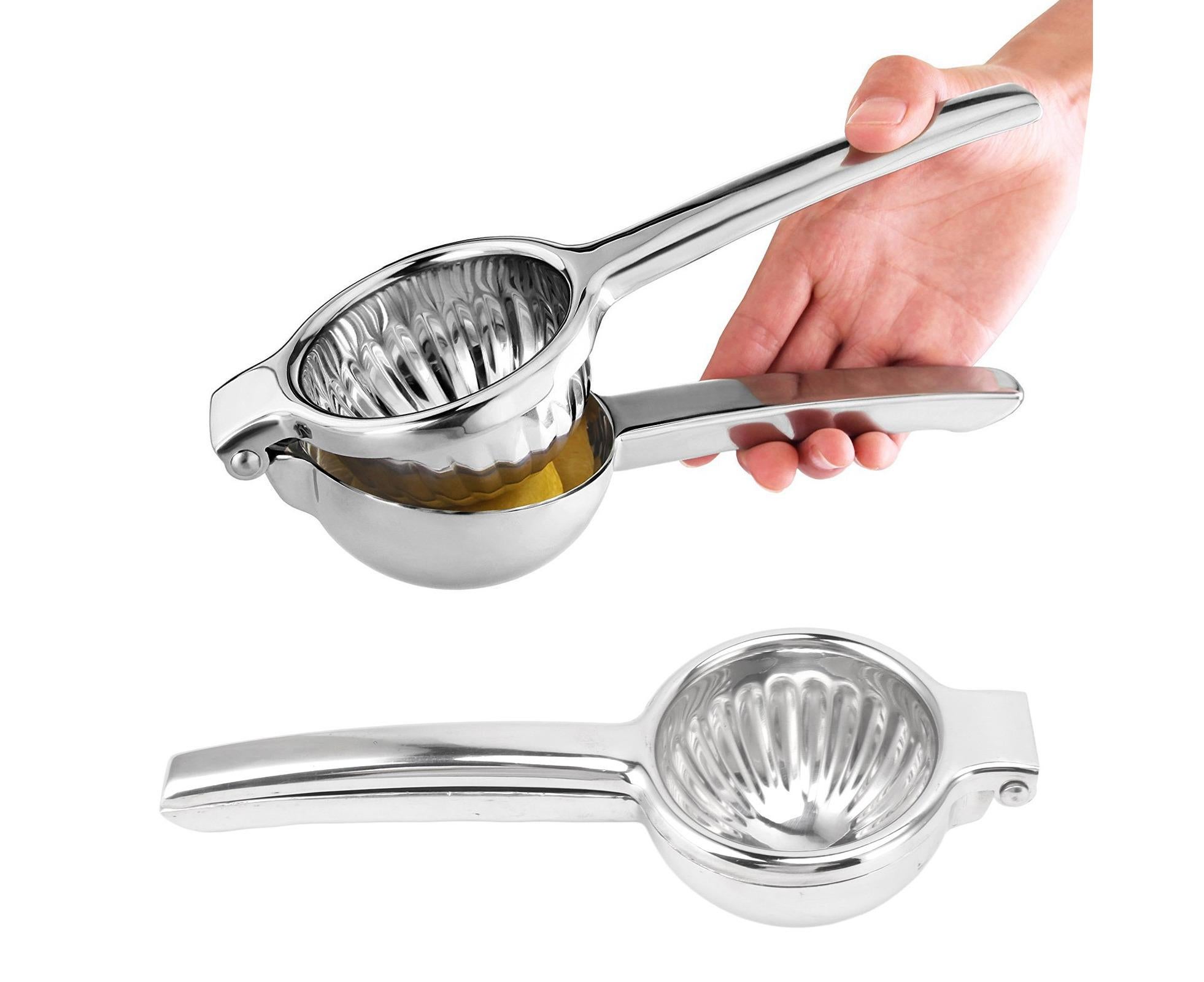 Manual Juicer, Stainless Steel, Small Portable Hand Press Fruit Squeezer for Lemon & Orange - Image 8