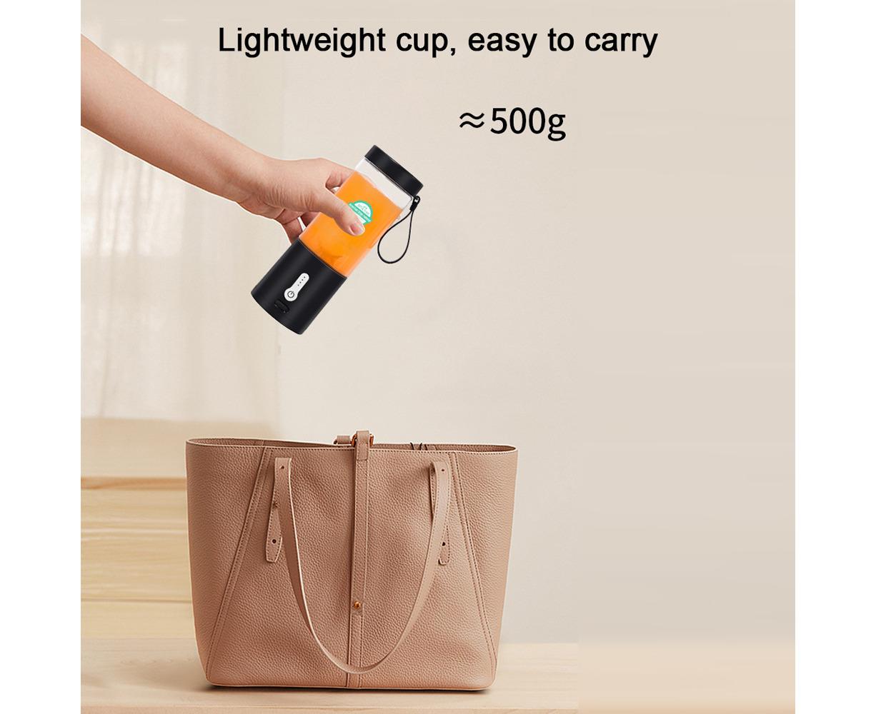 Portable Blender Cup, USB Electric Juicer, Rechargeable 530ml, 6 Blades, for Travel & Sports - Image 6