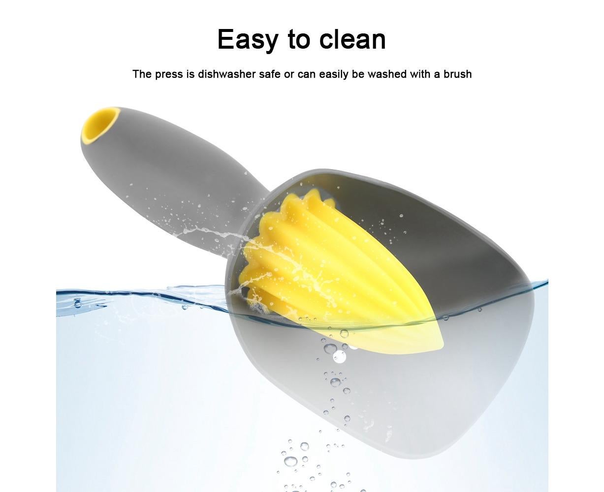 Ergonomic Manual Mini Lemon Squeezer for Lime & Orange (Black) - Image 2
