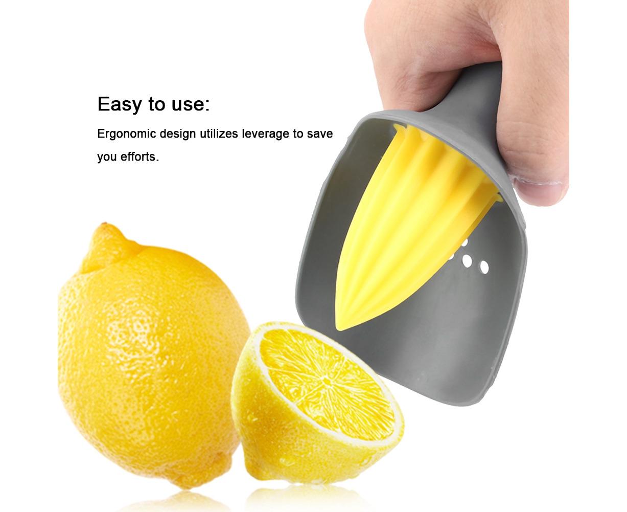 Ergonomic Manual Mini Lemon Squeezer for Lime & Orange (Black) - Image 3