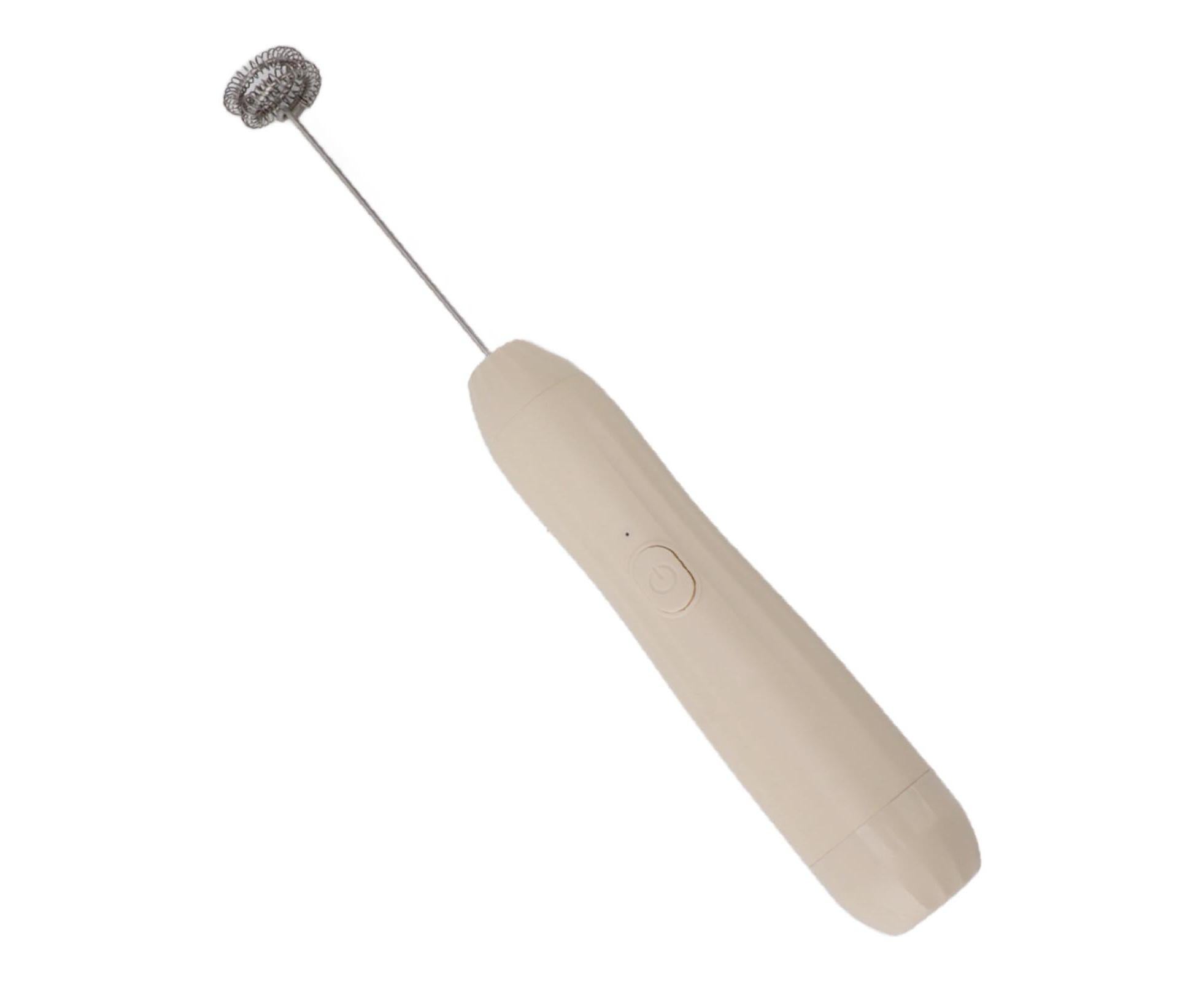 Khaki Rechargeable Milk Frother, Coffee Mixer for Lattes & Hot Chocolate - Image 4