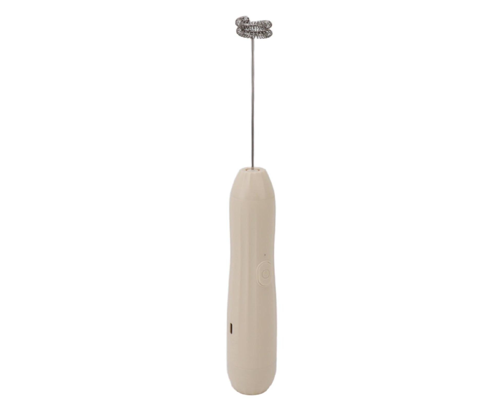 Khaki Rechargeable Milk Frother, Coffee Mixer for Lattes & Hot Chocolate - Image 5