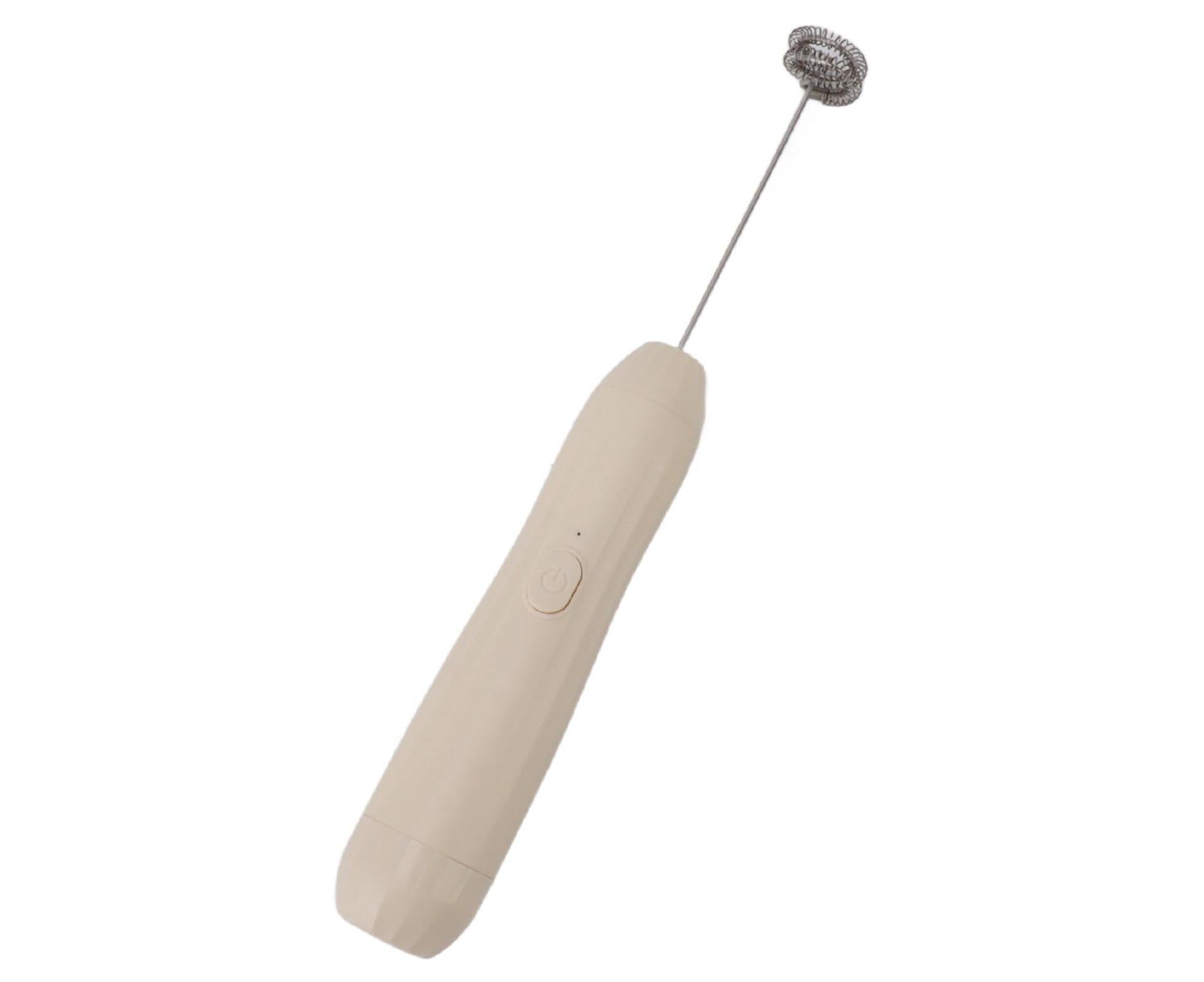 Khaki Rechargeable Milk Frother, Coffee Mixer for Lattes & Hot Chocolate - Image 8