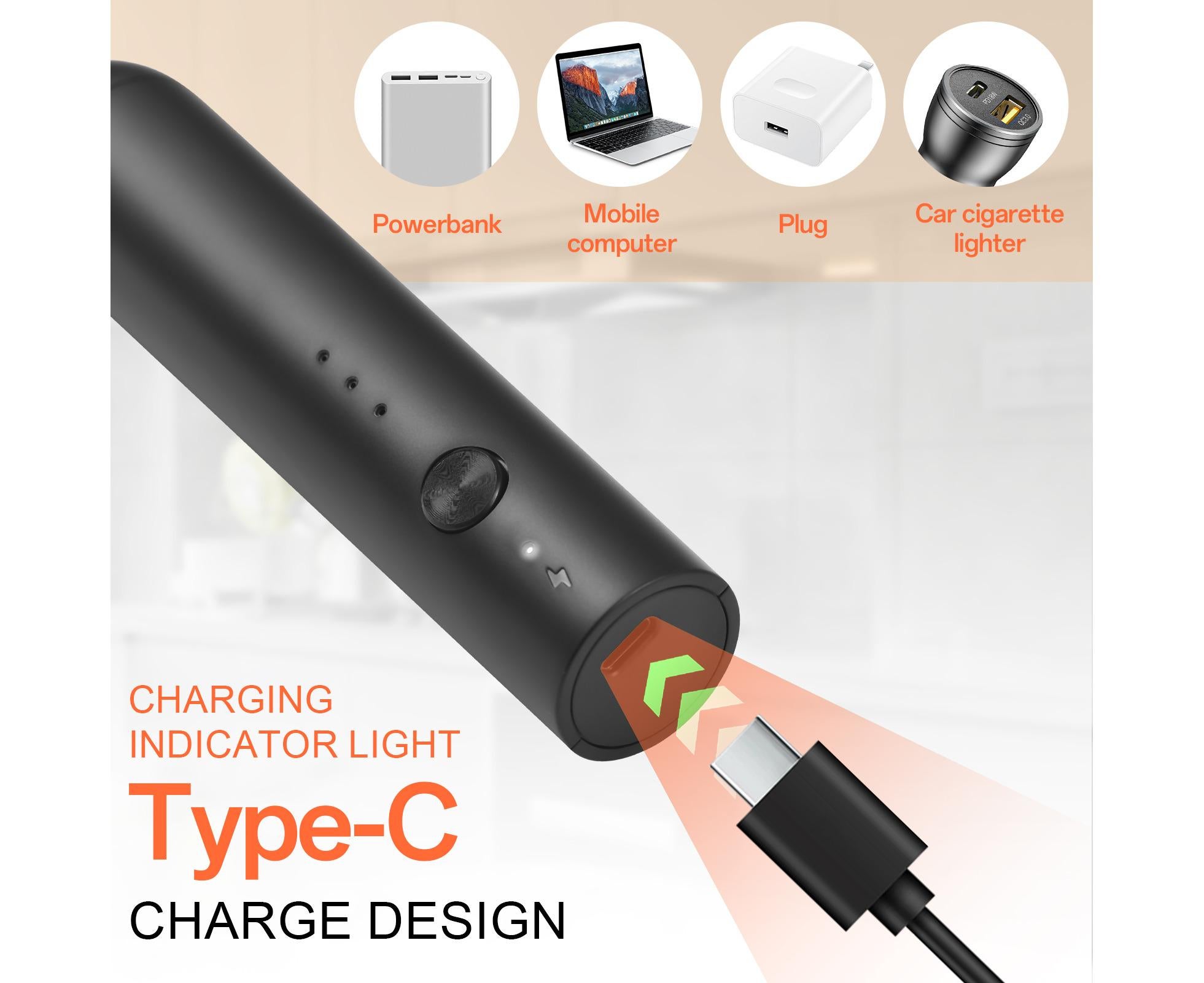 Electric Milk Frother, Rechargeable Handheld Foam Maker, 3 Adjustable Speed Levels, Standable Whisk for Coffee & Cream - Image 2