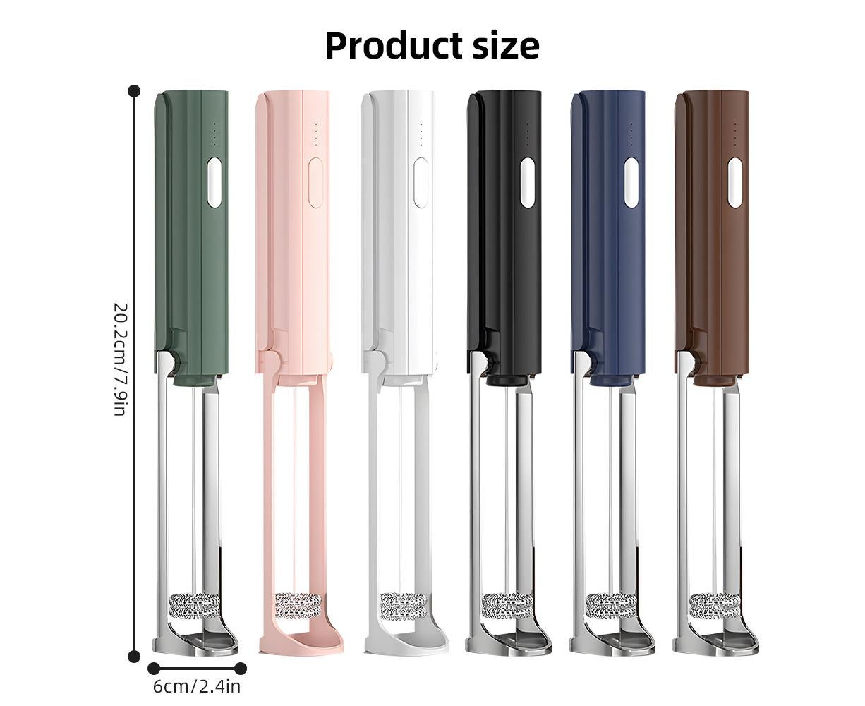 Electric Milk Frother, Rechargeable Handheld Foam Maker, 3 Adjustable Levels, Hangable & Foldable Whisk for Coffee - Image 7