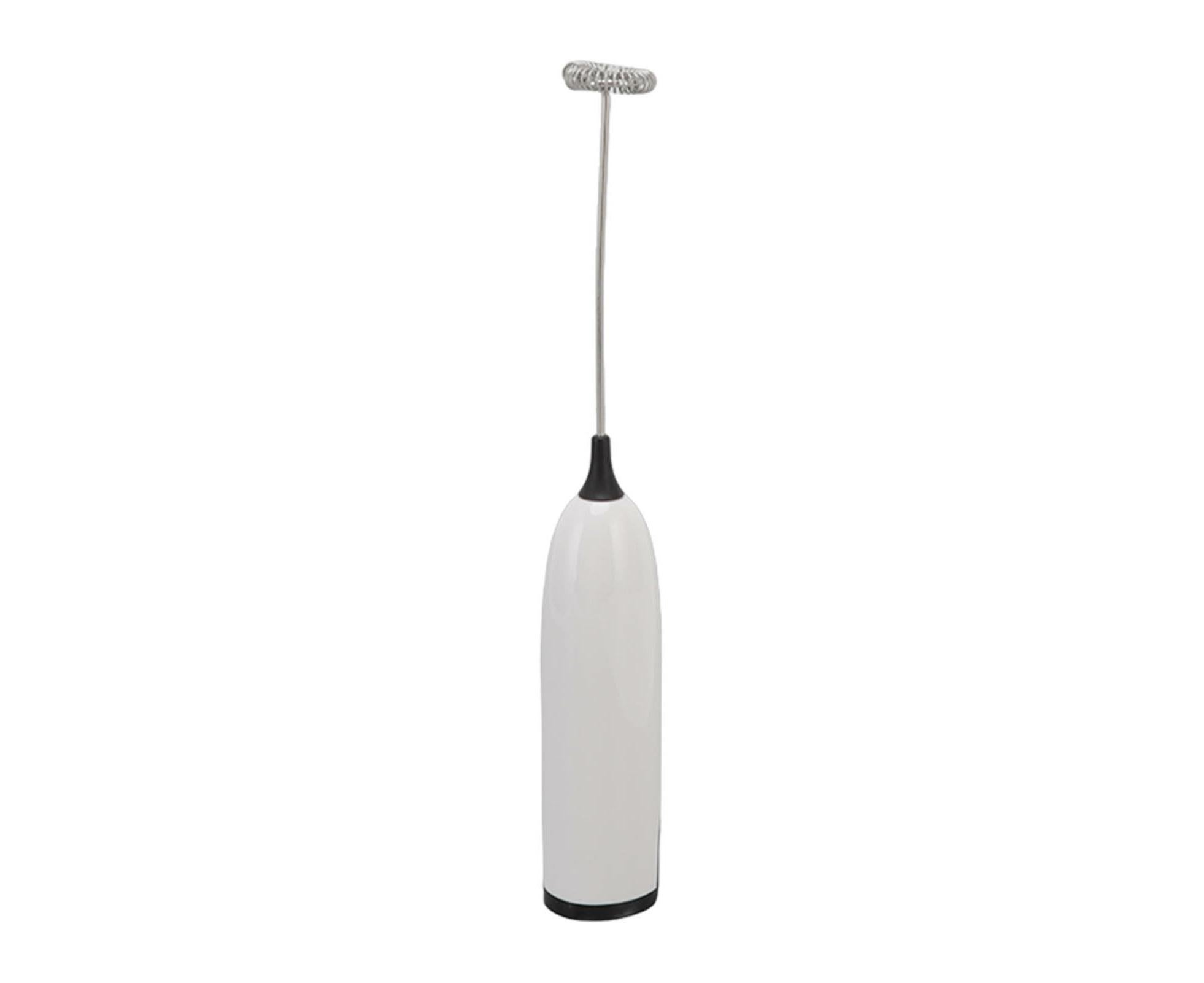 Household Electric Milk Frother, Automatic Handheld Foam Maker, Coffee Stirring Bar, Kitchen Drink Foamer (White/Black) - Image 8