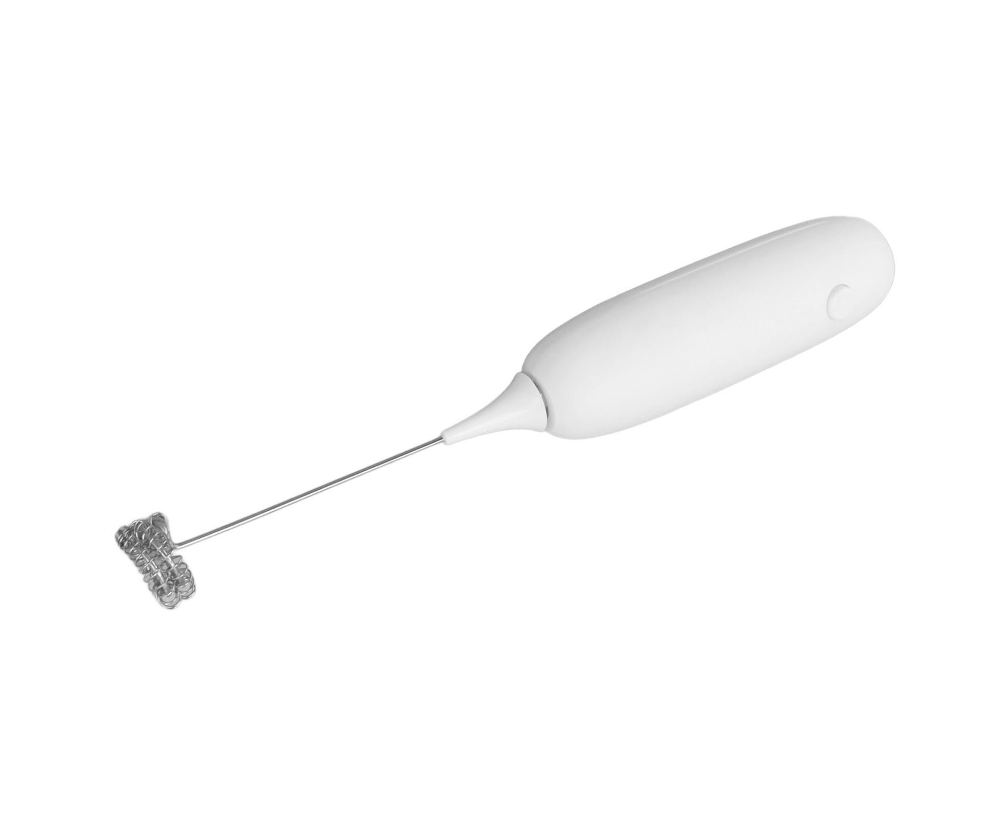 Battery Operated Handheld Milk Frother, Foam Maker, Egg Beater, Household Small Baking Tool for Coffee & Milkshakes, White - Image 3