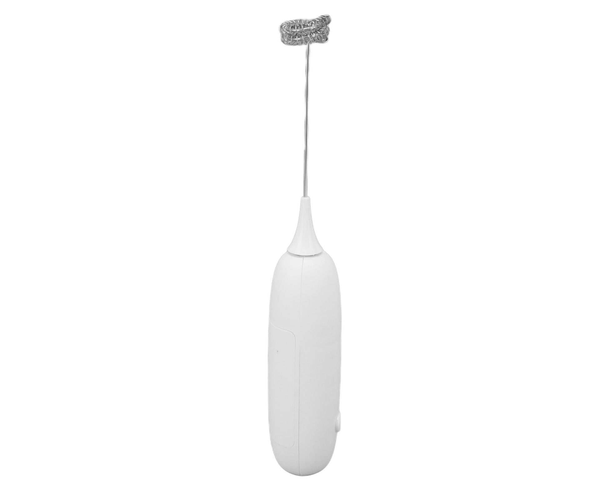 Battery Operated Handheld Milk Frother, Foam Maker, Egg Beater, Household Small Baking Tool for Coffee & Milkshakes, White - Image 5