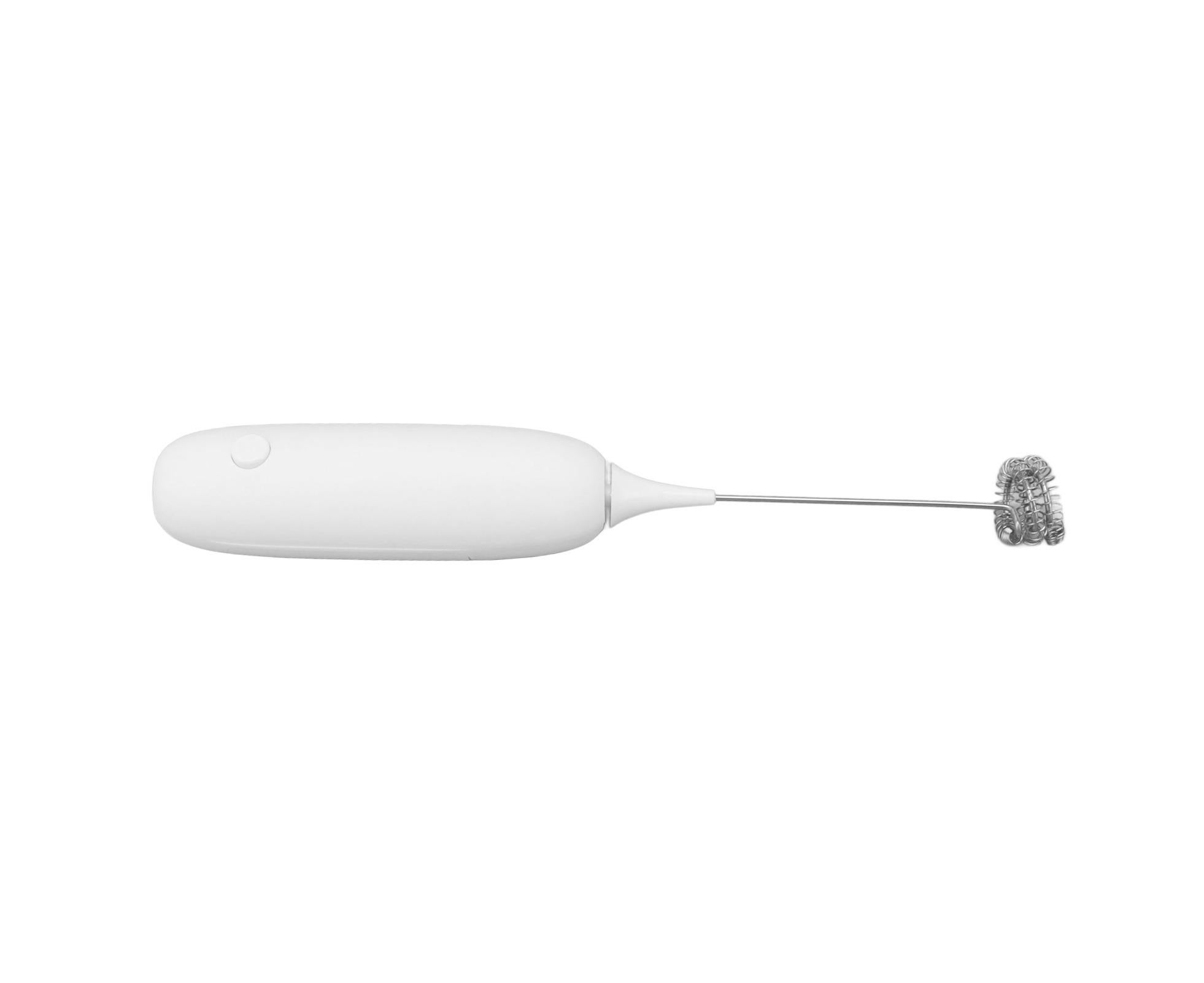 Battery Operated Handheld Milk Frother, Foam Maker, Egg Beater, Household Small Baking Tool for Coffee & Milkshakes, White - Image 6