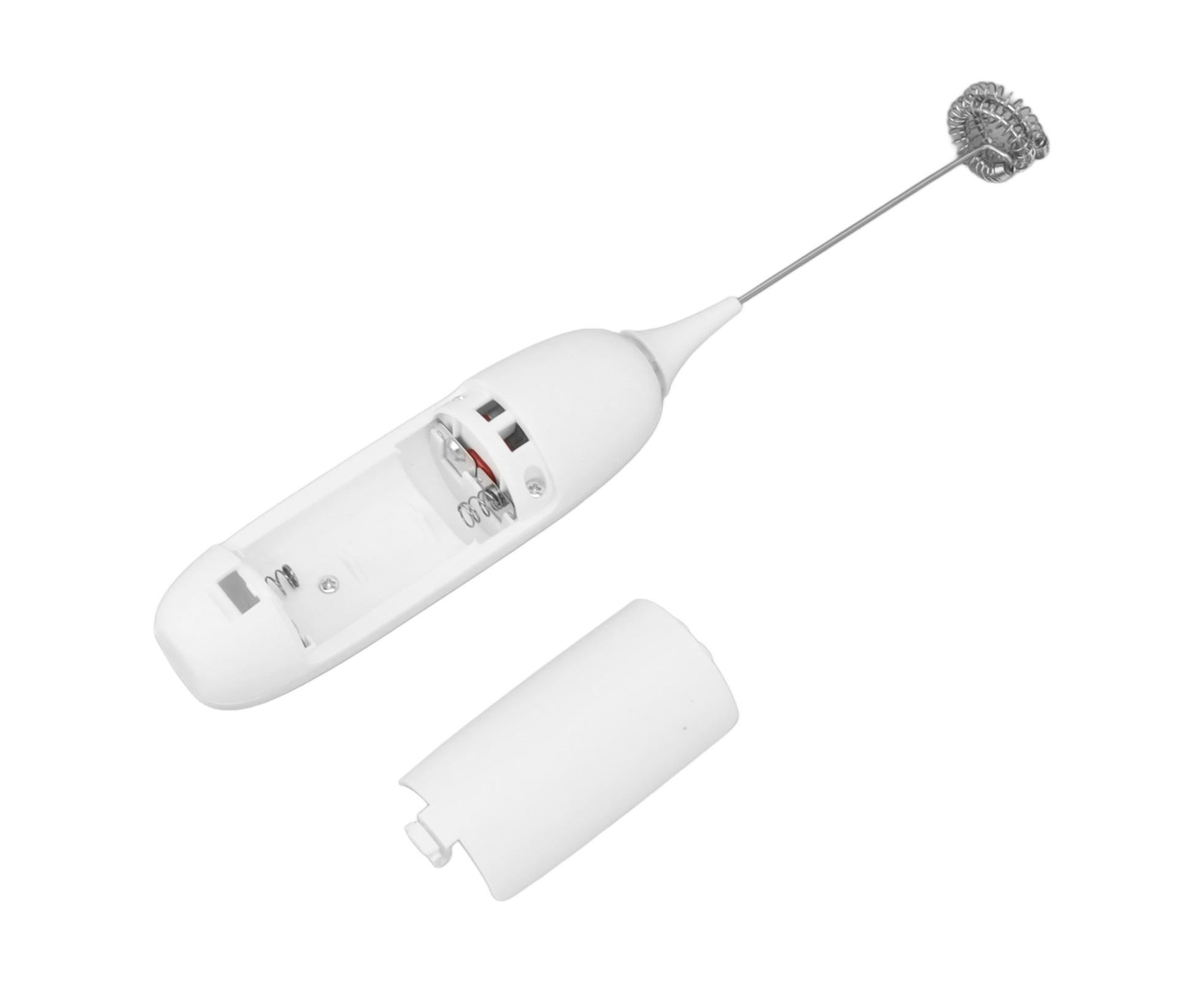 Battery Operated Handheld Milk Frother, Foam Maker, Egg Beater, Household Small Baking Tool for Coffee & Milkshakes, White - Image 7