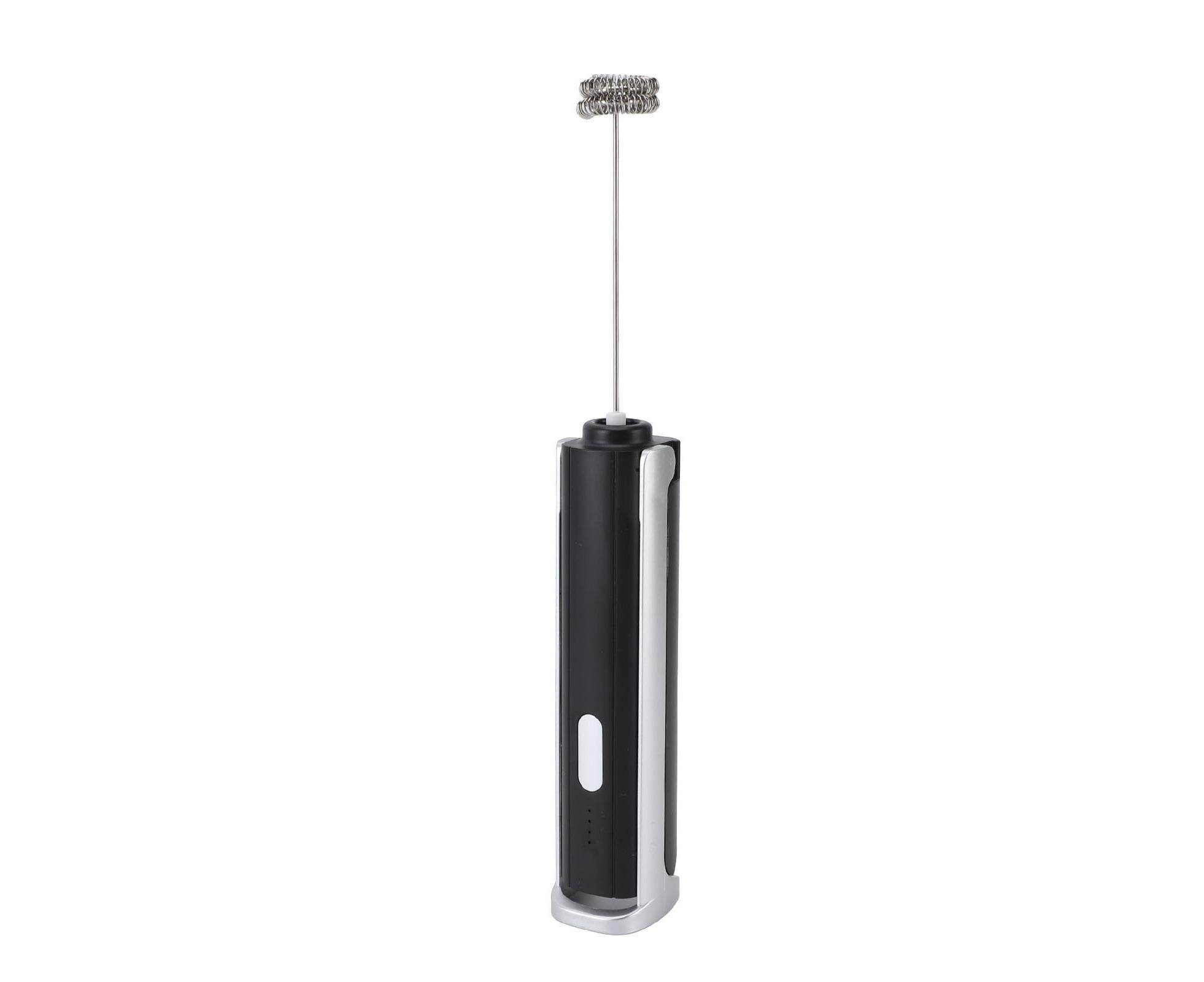 Handheld Milk Frother, Black, Dual Hoop Head, 3 Adjustable Gears, Electric Foam Maker for Coffee - Image 2