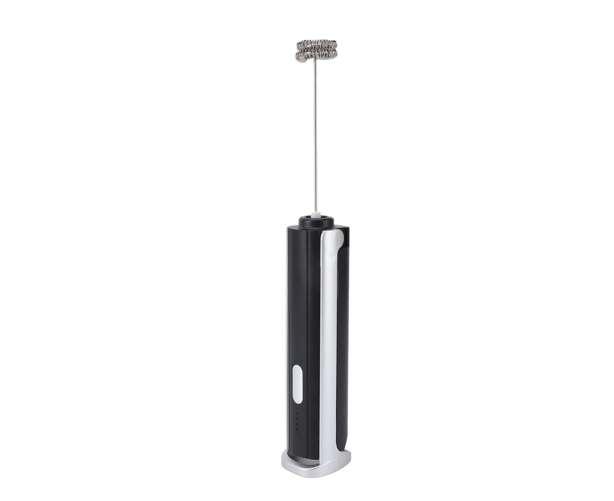 Handheld Milk Frother, Black, Dual Hoop Head, 3 Adjustable Gears, Electric Foam Maker for Coffee - Image 5