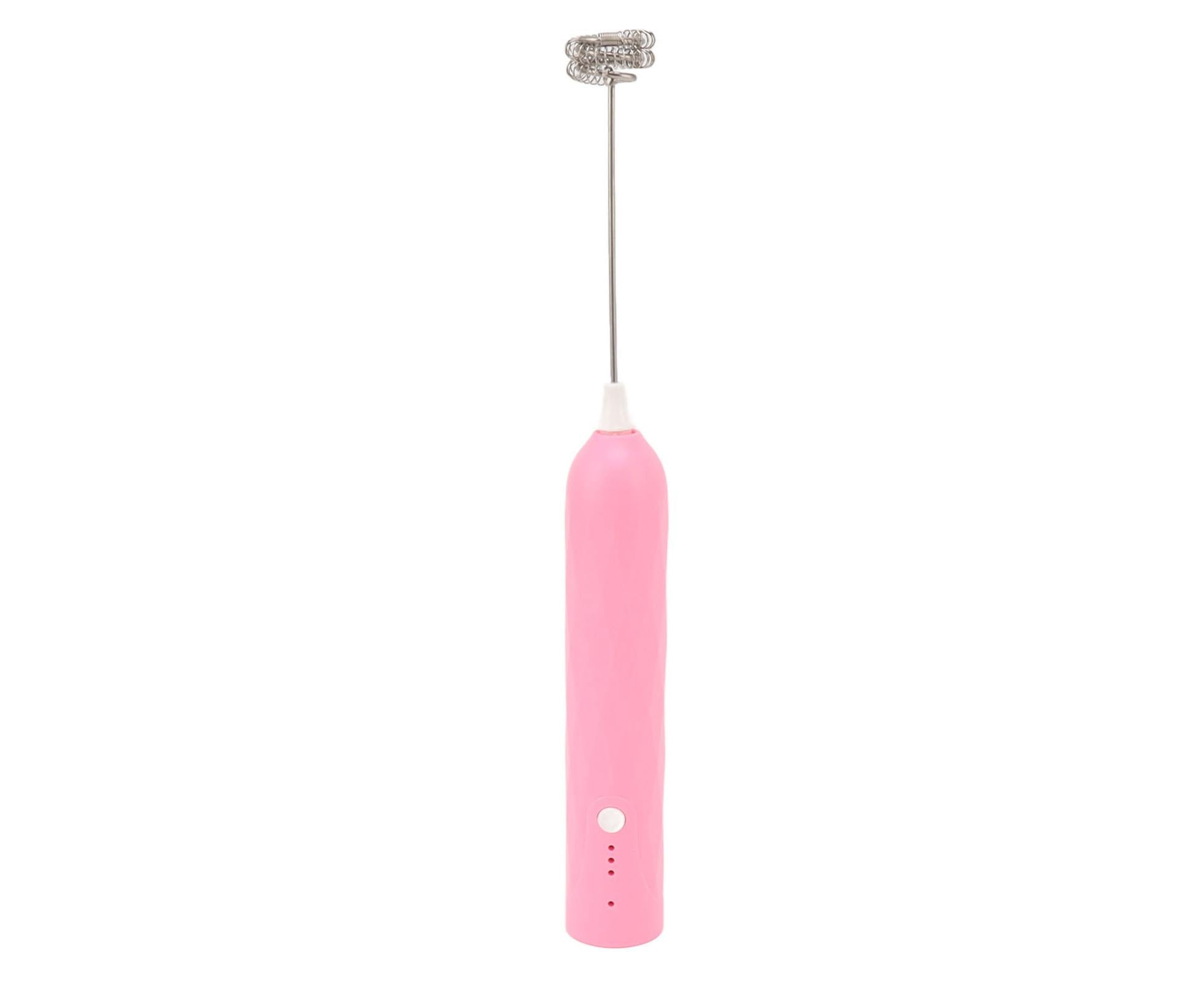 Small Household Egg Beater, Mini Multifunctional Handheld Electric Stirrer, Foam Maker, Whisk, Cordless Milk & Coffee Foamer, Pink - Image 2