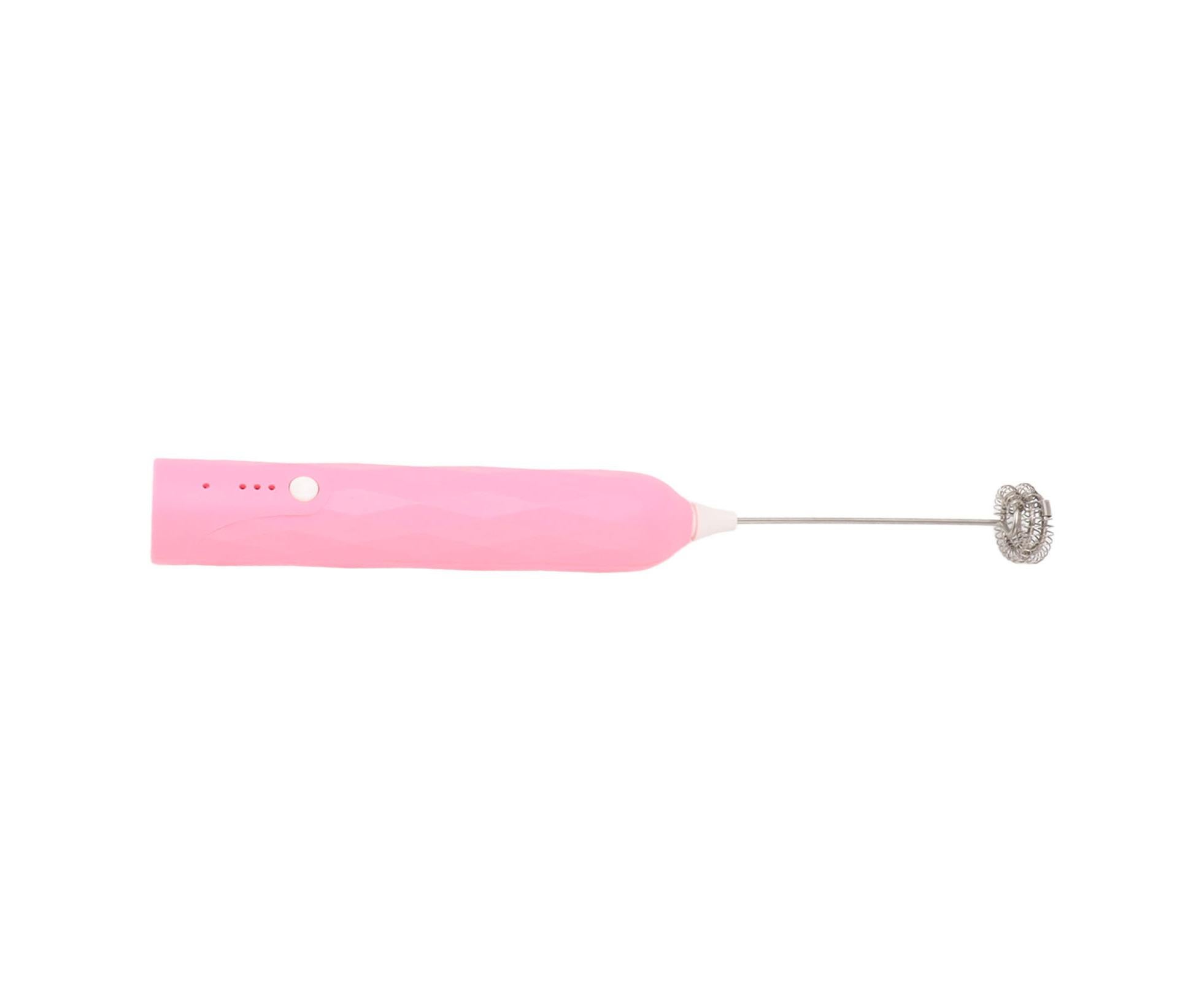 Small Household Egg Beater, Mini Multifunctional Handheld Electric Stirrer, Foam Maker, Whisk, Cordless Milk & Coffee Foamer, Pink - Image 3