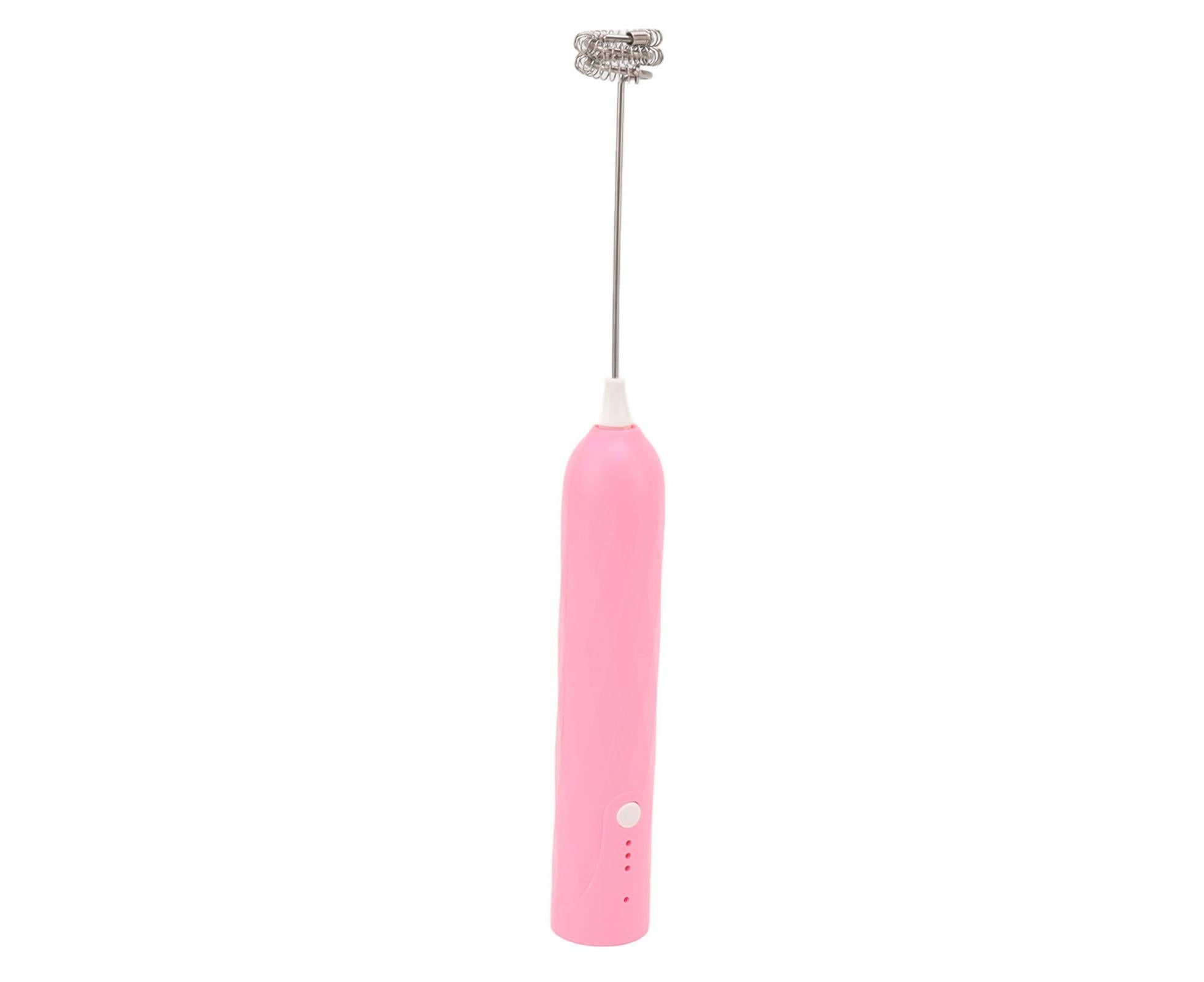 Small Household Egg Beater, Mini Multifunctional Handheld Electric Stirrer, Foam Maker, Whisk, Cordless Milk & Coffee Foamer, Pink - Image 6