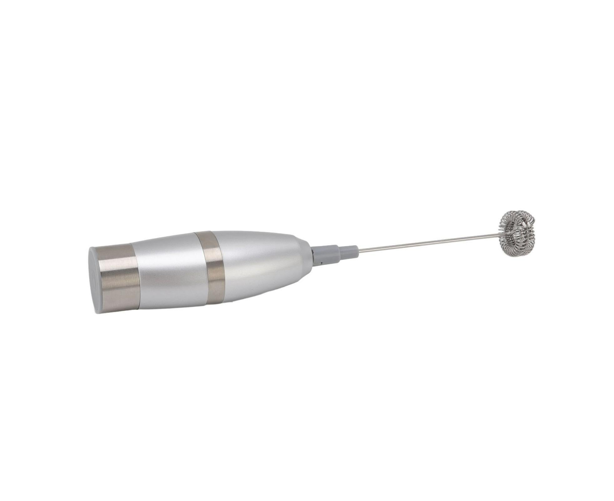 Electric Milk Frother, Handheld Battery Operated Drink Mixer, Portable Eggbeater with Stainless Steel Whisk - Image 2