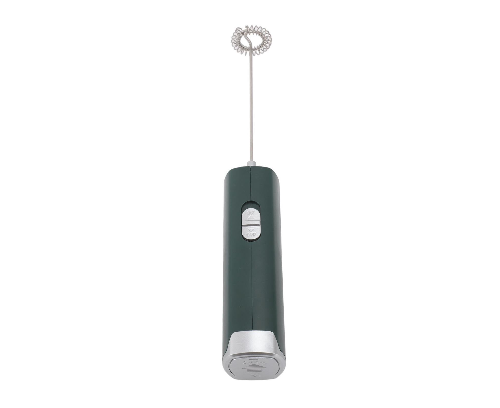 Electric Milk Frother, Multifunctional, Low Noise Mini Hand Wand for Coffee, Lattes, & Hot Chocolate, Dark Green - Image 3