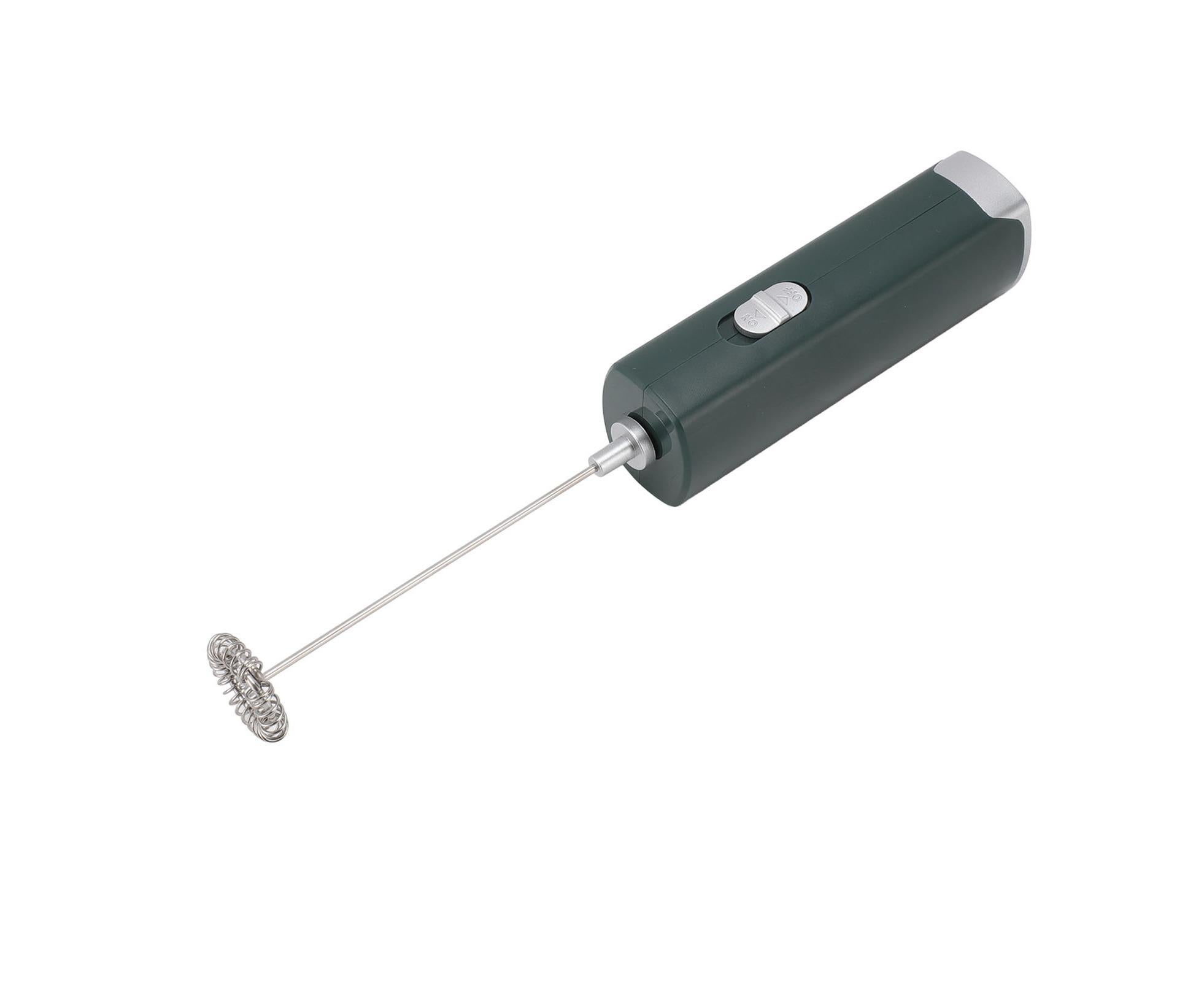 Electric Milk Frother, Multifunctional, Low Noise Mini Hand Wand for Coffee, Lattes, & Hot Chocolate, Dark Green - Image 5