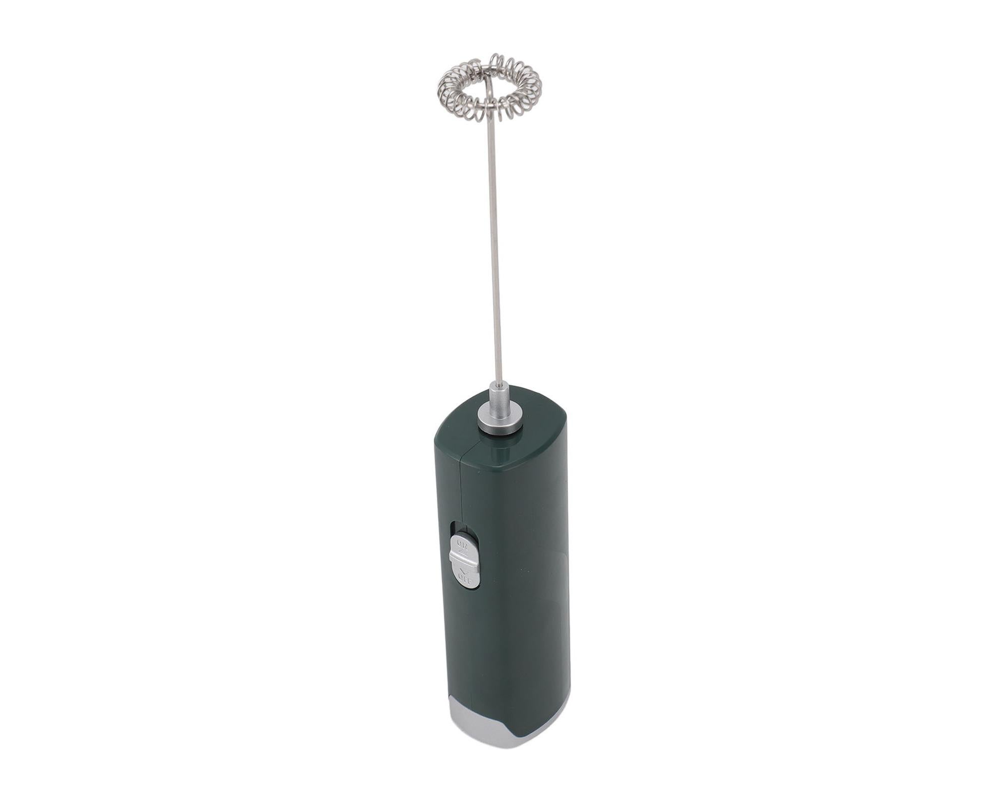 Electric Milk Frother, Multifunctional, Low Noise Mini Hand Wand for Coffee, Lattes, & Hot Chocolate, Dark Green - Image 7