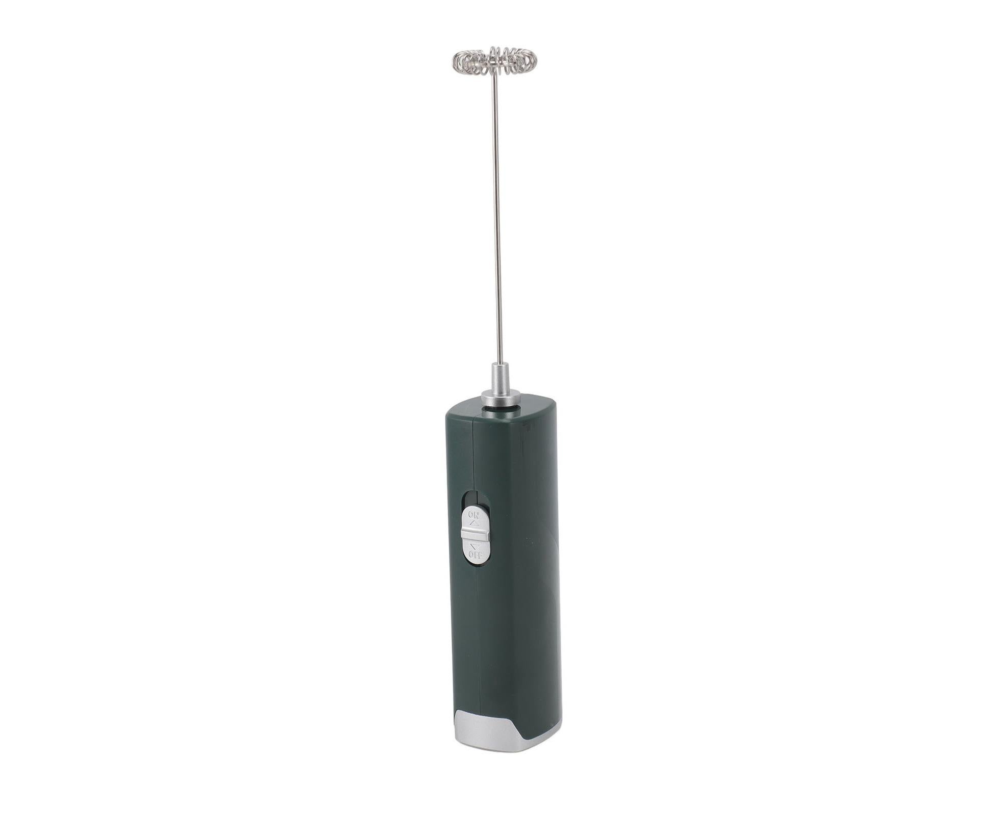 Electric Milk Frother, Multifunctional, Low Noise Mini Hand Wand for Coffee, Lattes, & Hot Chocolate, Dark Green - Image 8