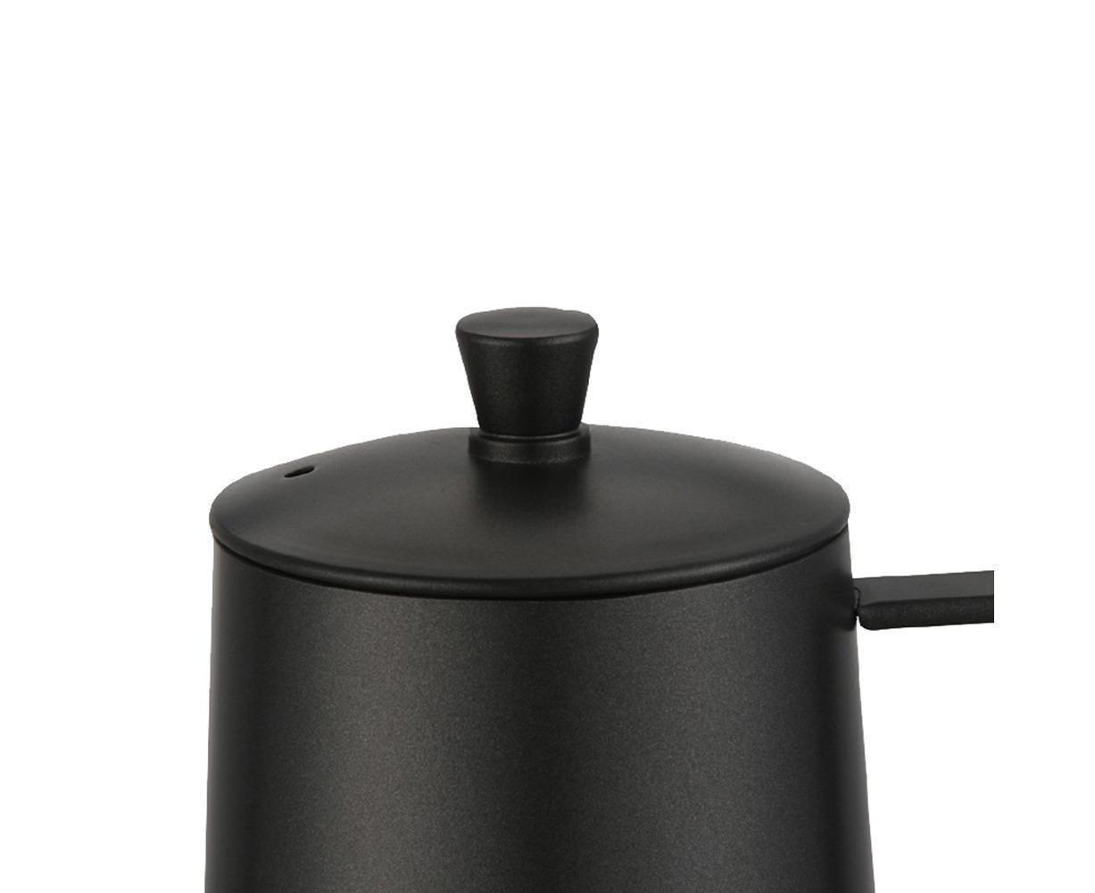 600ml Pour Over Kettle Coffee Maker Stainless Steel Gooseneck Drip Tea Pot Jug-Black 600ML - Image 5