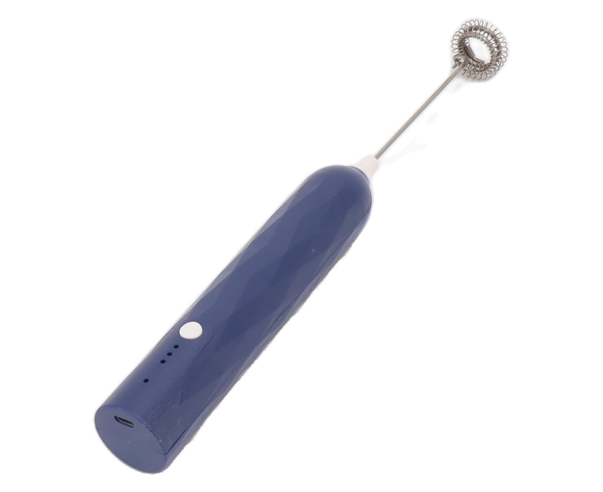 Small Household Egg Beater, Mini Multifunctional Handheld Electric Stirrer, Foam Maker, Whisk, Cordless Milk & Coffee Foamer, Blue - Image 3