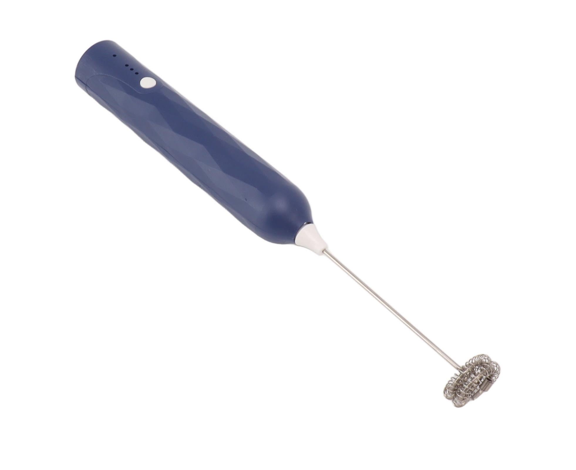 Small Household Egg Beater, Mini Multifunctional Handheld Electric Stirrer, Foam Maker, Whisk, Cordless Milk & Coffee Foamer, Blue - Image 6