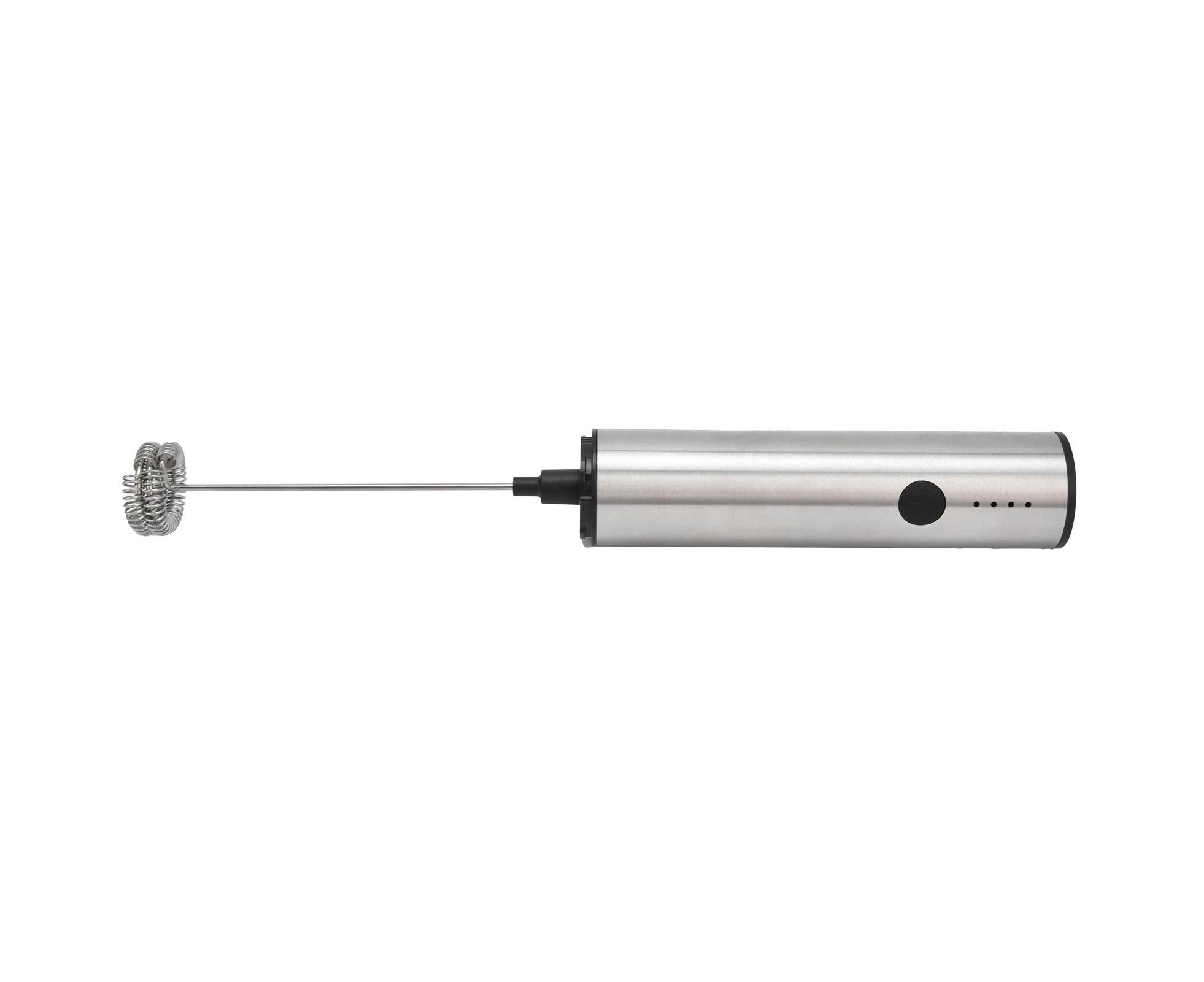 Stainless Steel Electric Milk Frother, Handheld Egg Beater, USB Charging, Mini Mixer - Image 2
