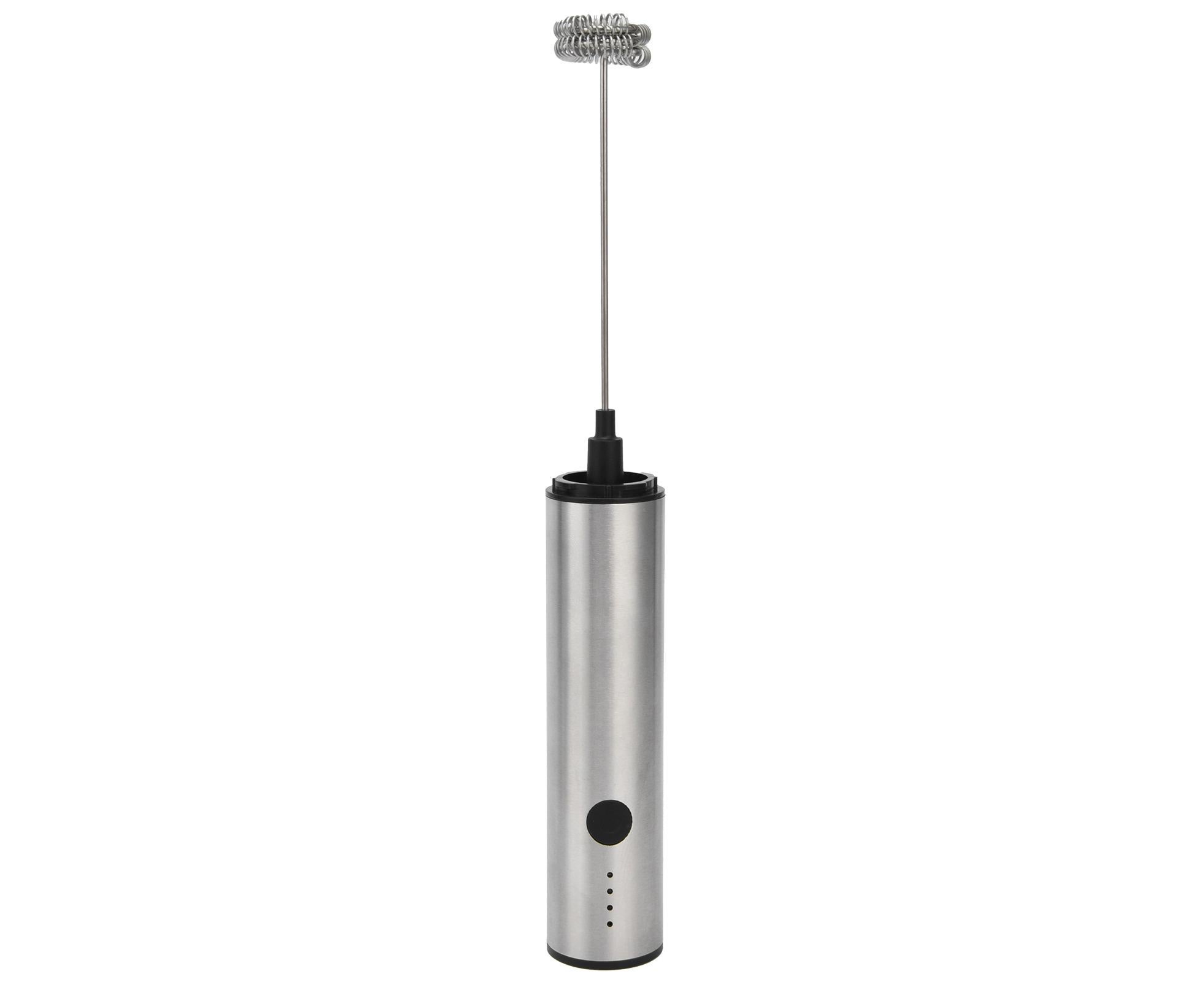 Stainless Steel Electric Milk Frother, Handheld Egg Beater, USB Charging, Mini Mixer - Image 5