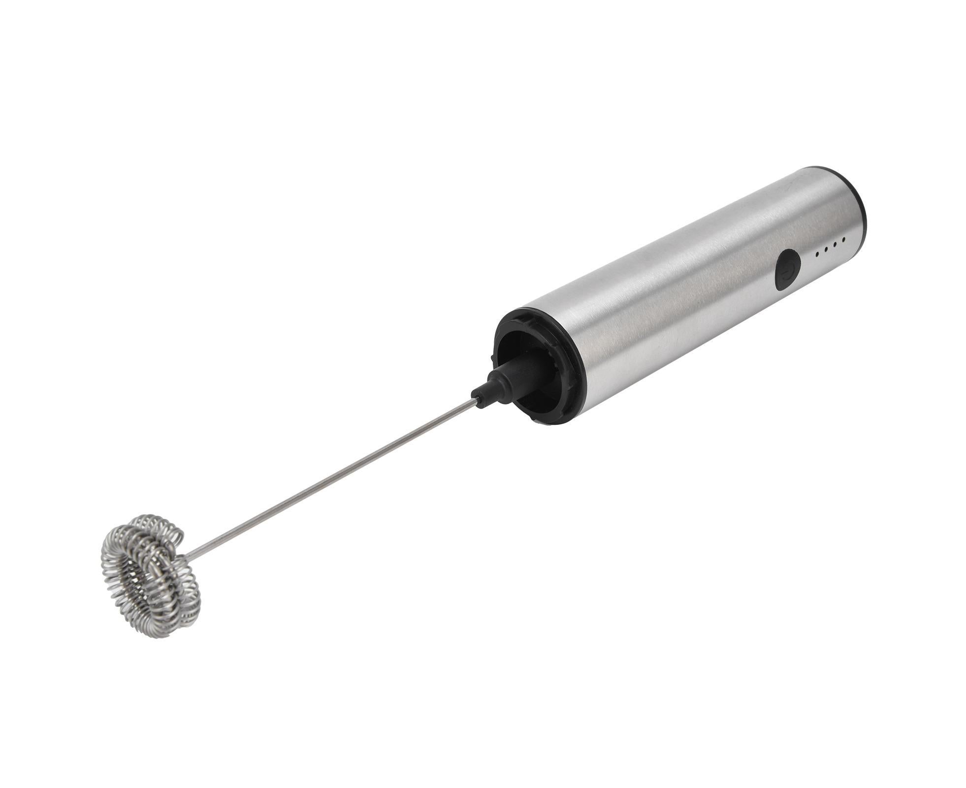 Stainless Steel Electric Milk Frother, Handheld Egg Beater, USB Charging, Mini Mixer - Image 6