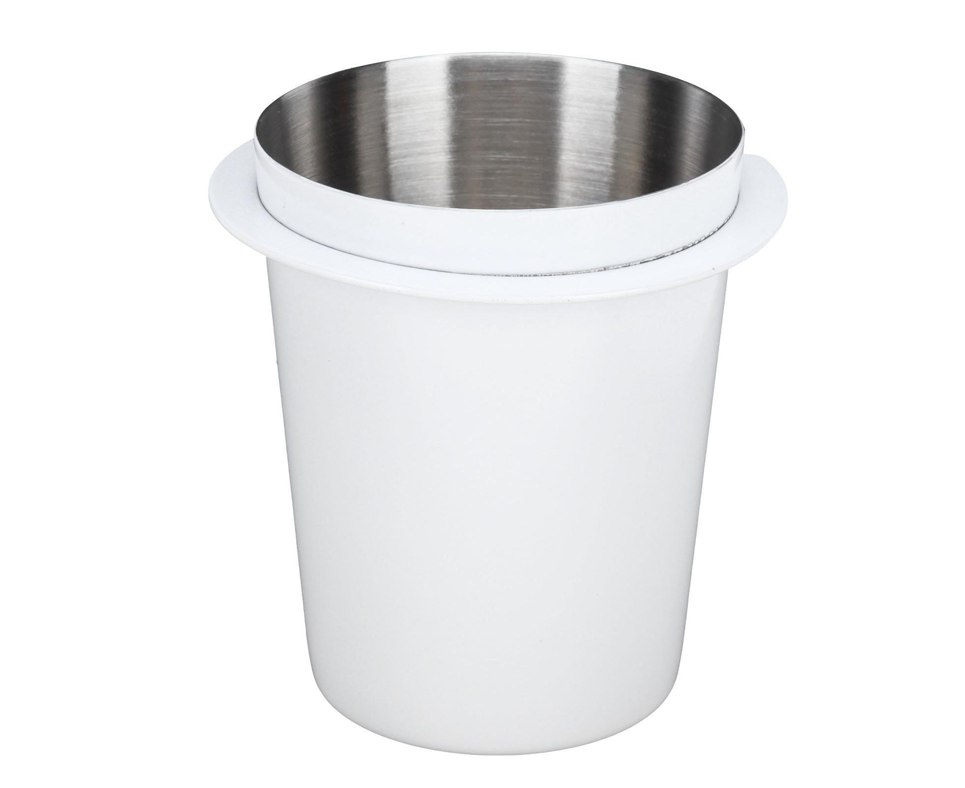 58mm Coffee Dosing Cup, Stainless Steel Dosing Tool for Coffee Machine Handle, White - Image 1