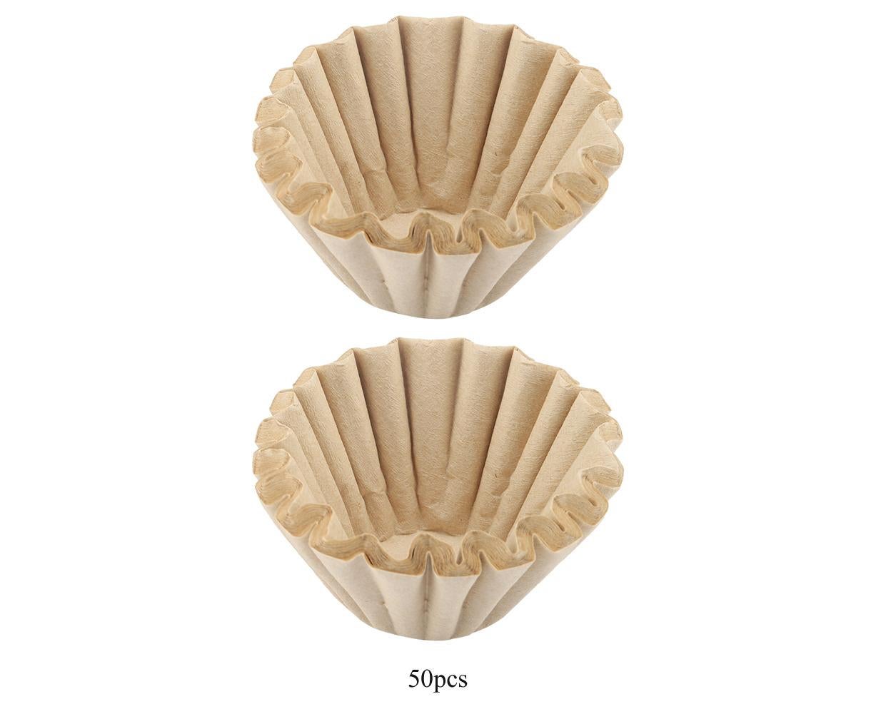 50pcs Disposable Wood Fiber Coffee Filters, Cup Replacement (S) - Image 7