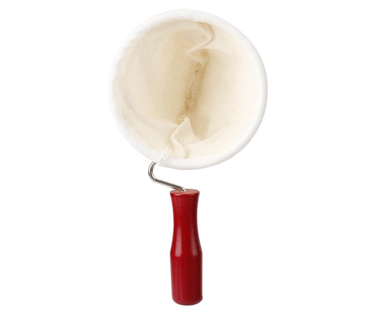 Cotton Flannel Dripper Coffee Maker, Wooden Handle Cloth Coffee Filter Bag, 105mm - Image 7