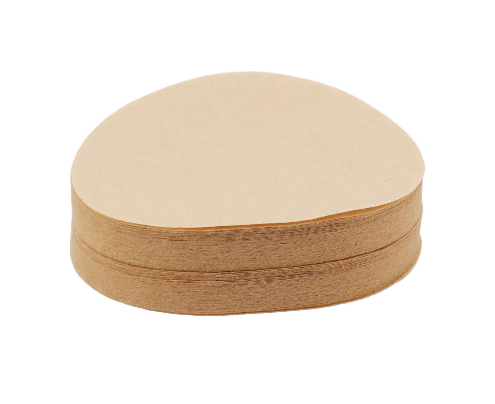 100Pcs 64mm Round Coffee Filter, Unbleached Natural Paper for 1-2 People - Image 3