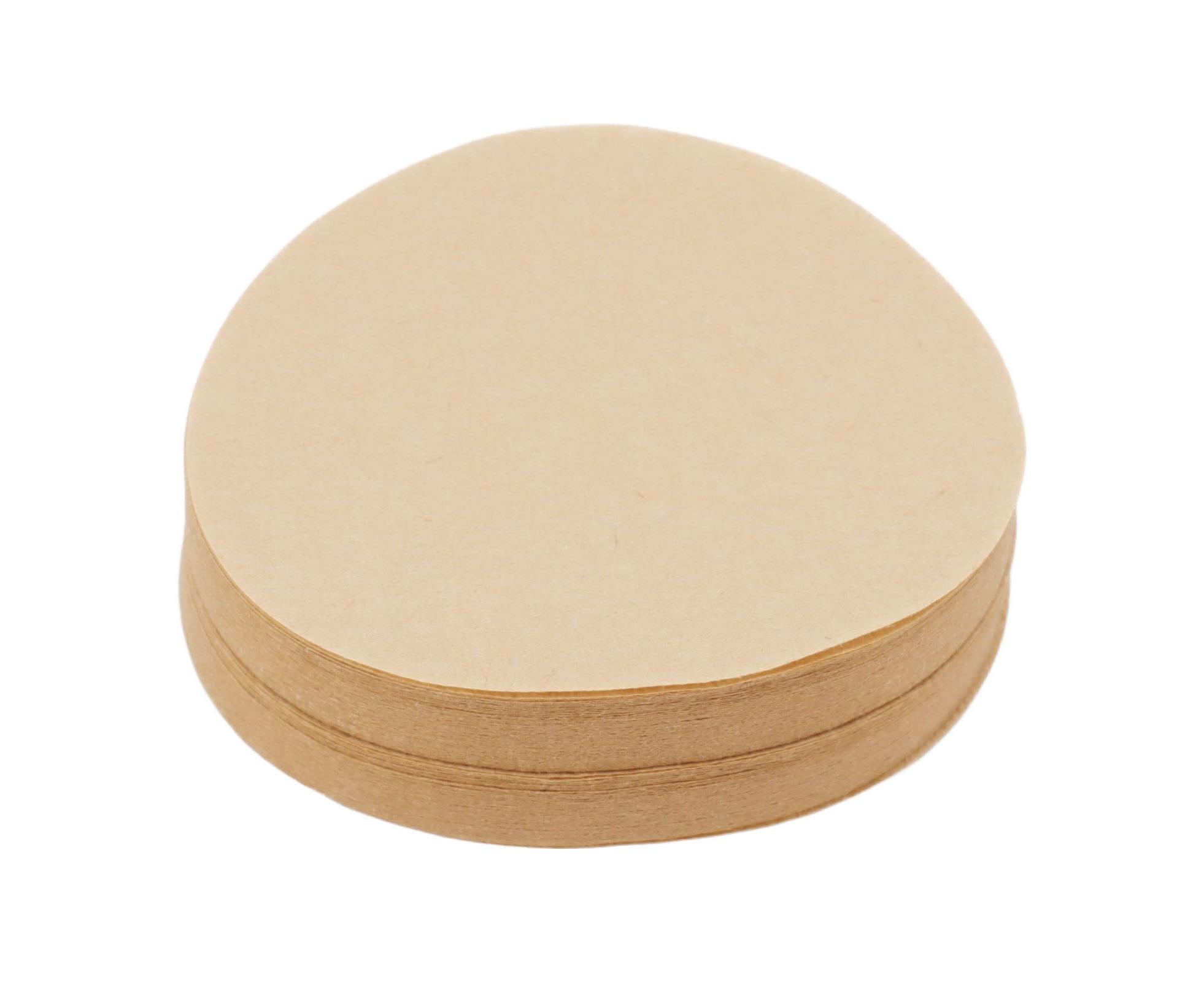 100Pcs 64mm Round Coffee Filter, Unbleached Natural Paper for 1-2 People - Image 4