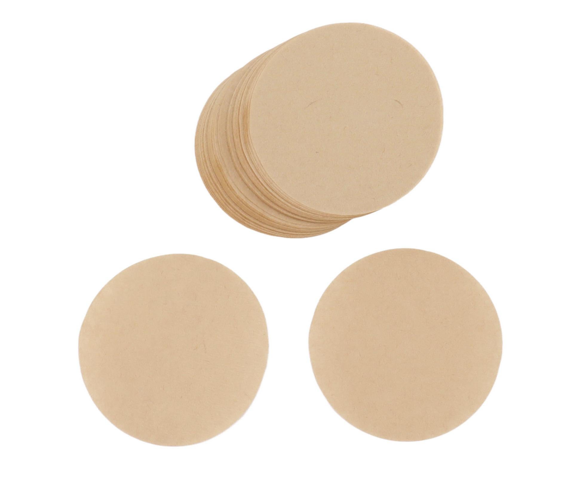 100Pcs 64mm Round Coffee Filter, Unbleached Natural Paper for 1-2 People - Image 5