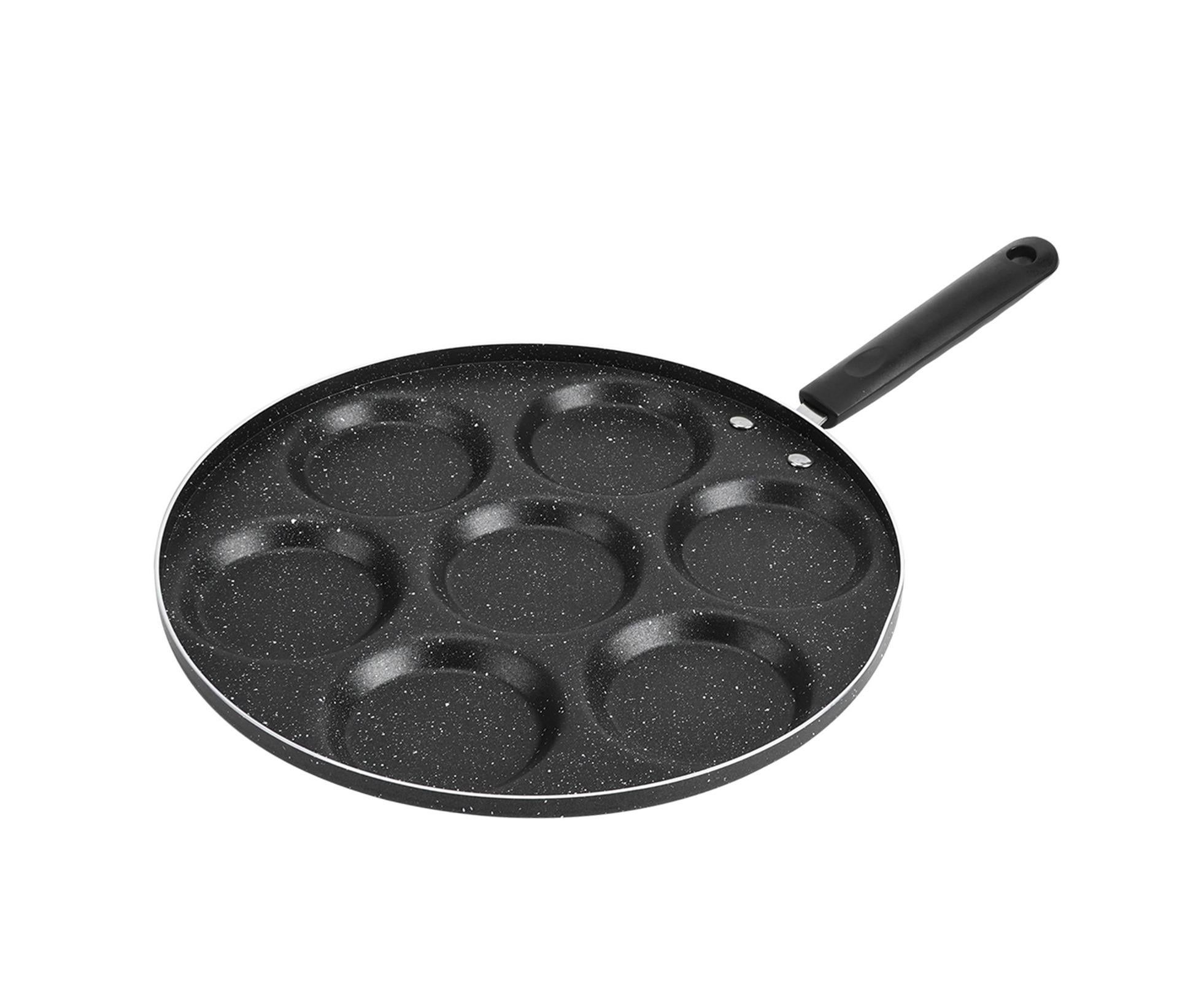 7-Hole Non-Stick Frying Pan, Egg & Burger Mold, Household Cooking Pan - Image 2