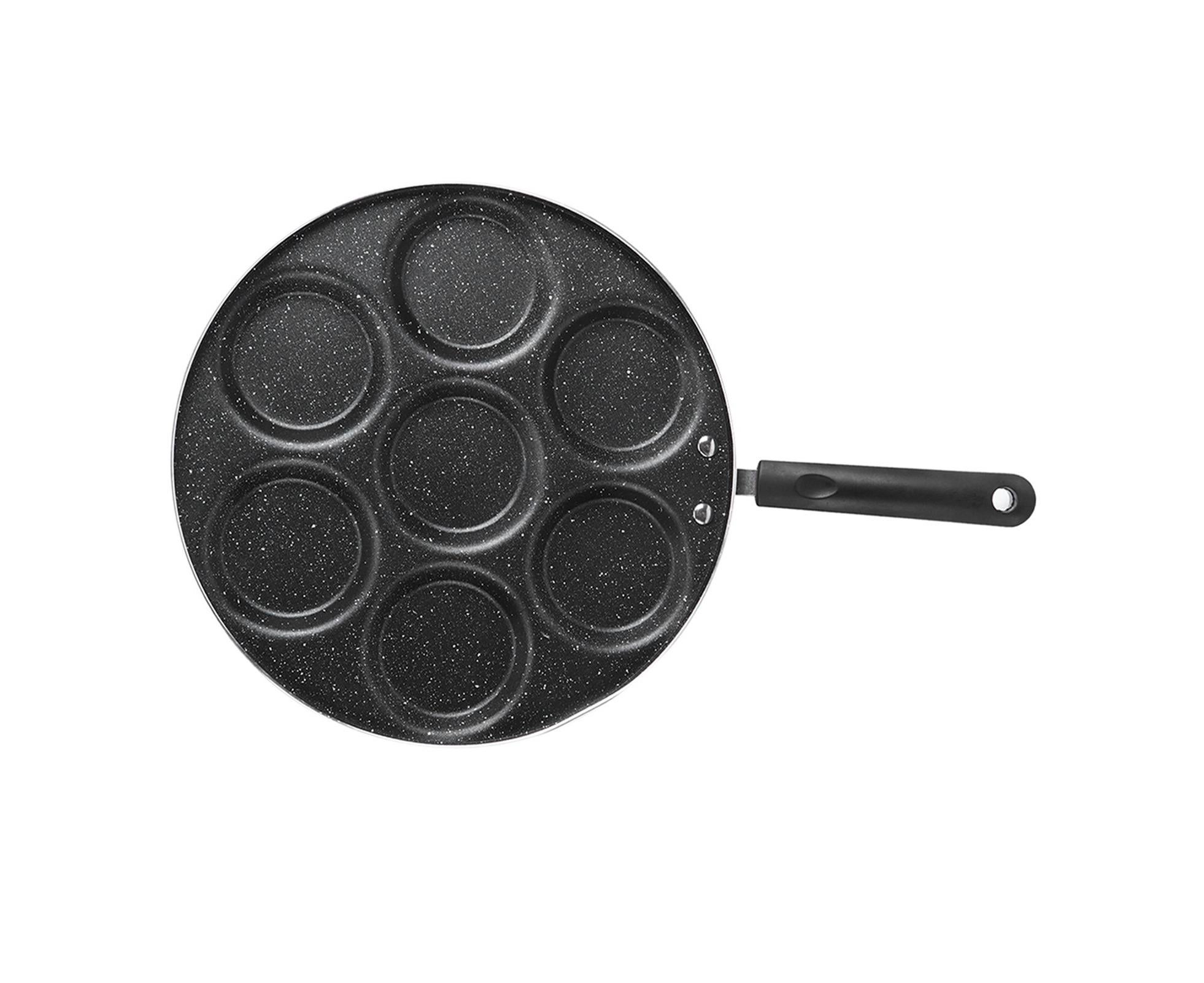 7-Hole Non-Stick Frying Pan, Egg & Burger Mold, Household Cooking Pan - Image 3
