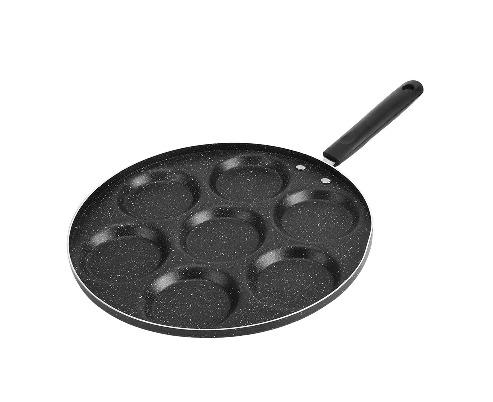 7-Hole Non-Stick Frying Pan, Egg & Burger Mold, Household Cooking Pan - Image 5