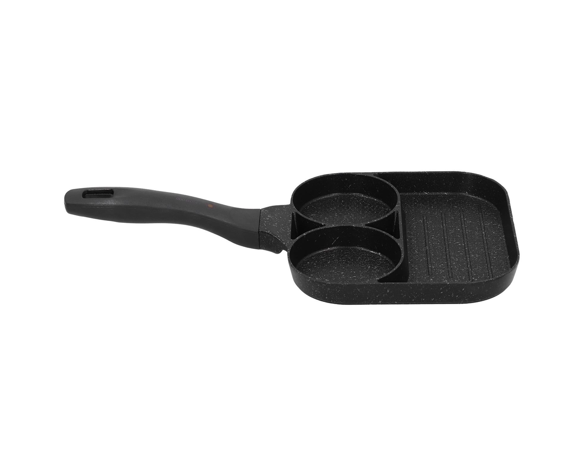 3-in-1 Non-Stick Egg Frying Pan, Fried Egg, Steak & Sausage Cooker - Image 5