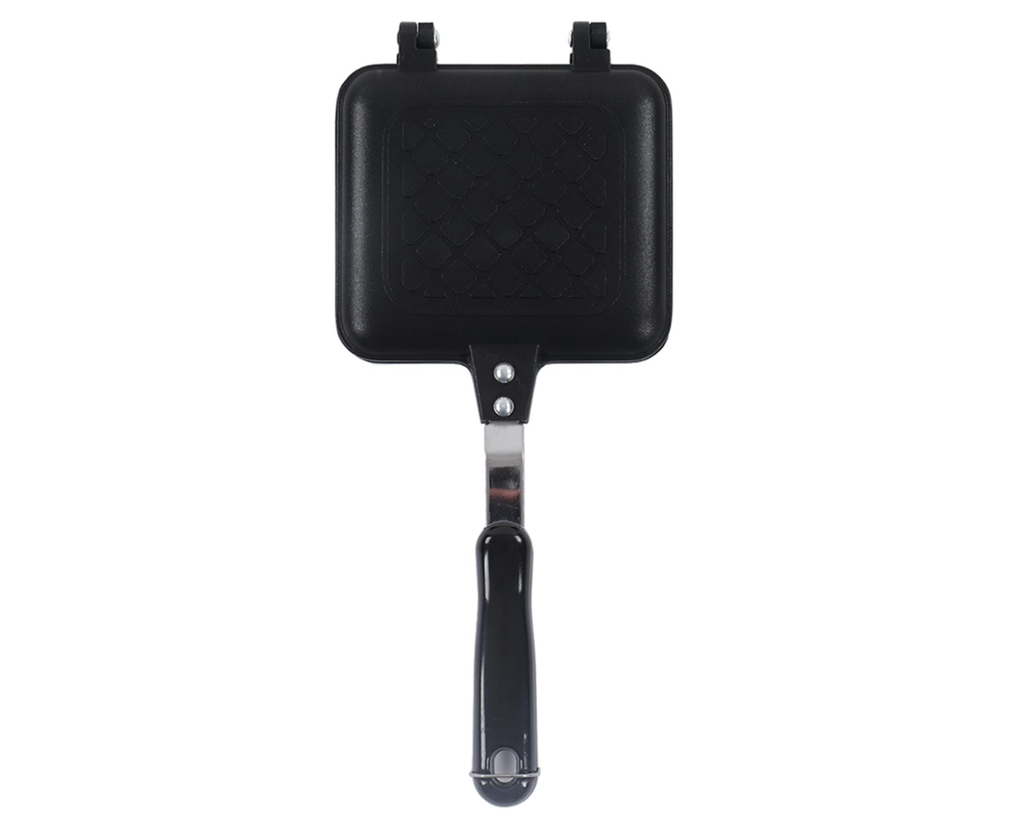 Sandwich Pan, Double-Sided Non-Stick Breakfast Frying Pan, Flat Bottom Panini Maker - Image 1