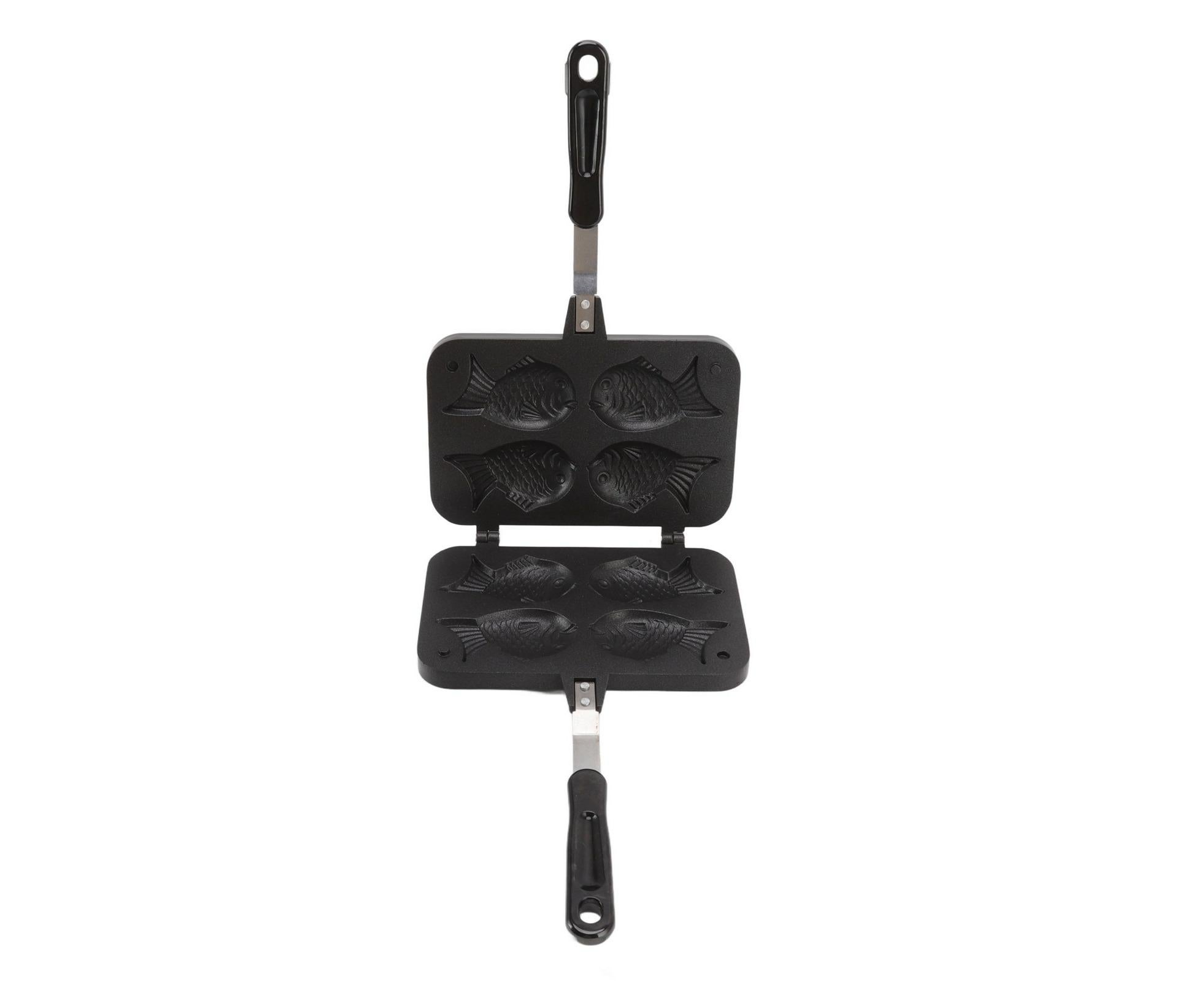 Taiyaki Fish Shape Cake Maker, Non-Stick Double Baking Pan Waffle Mold - Image 4