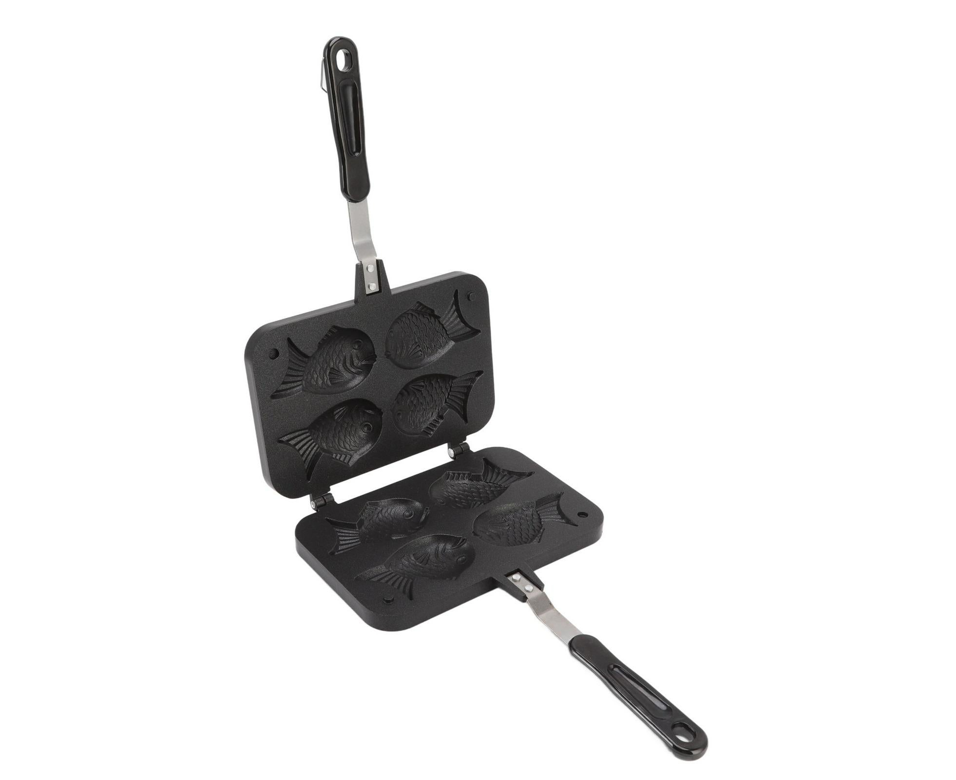 Taiyaki Fish Shape Cake Maker, Non-Stick Double Baking Pan Waffle Mold - Image 5