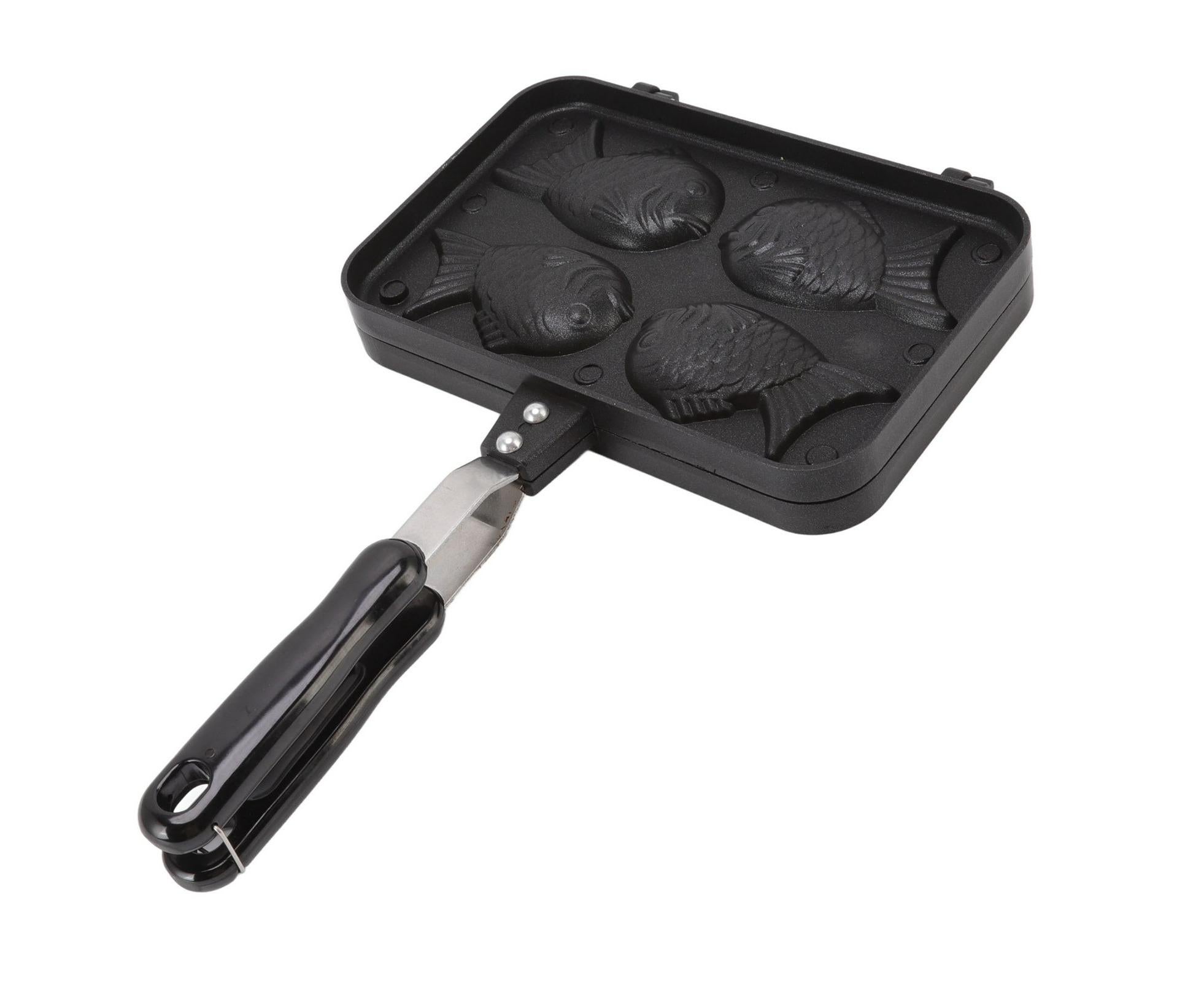 Taiyaki Fish Shape Cake Maker, Non-Stick Double Baking Pan Waffle Mold - Image 8