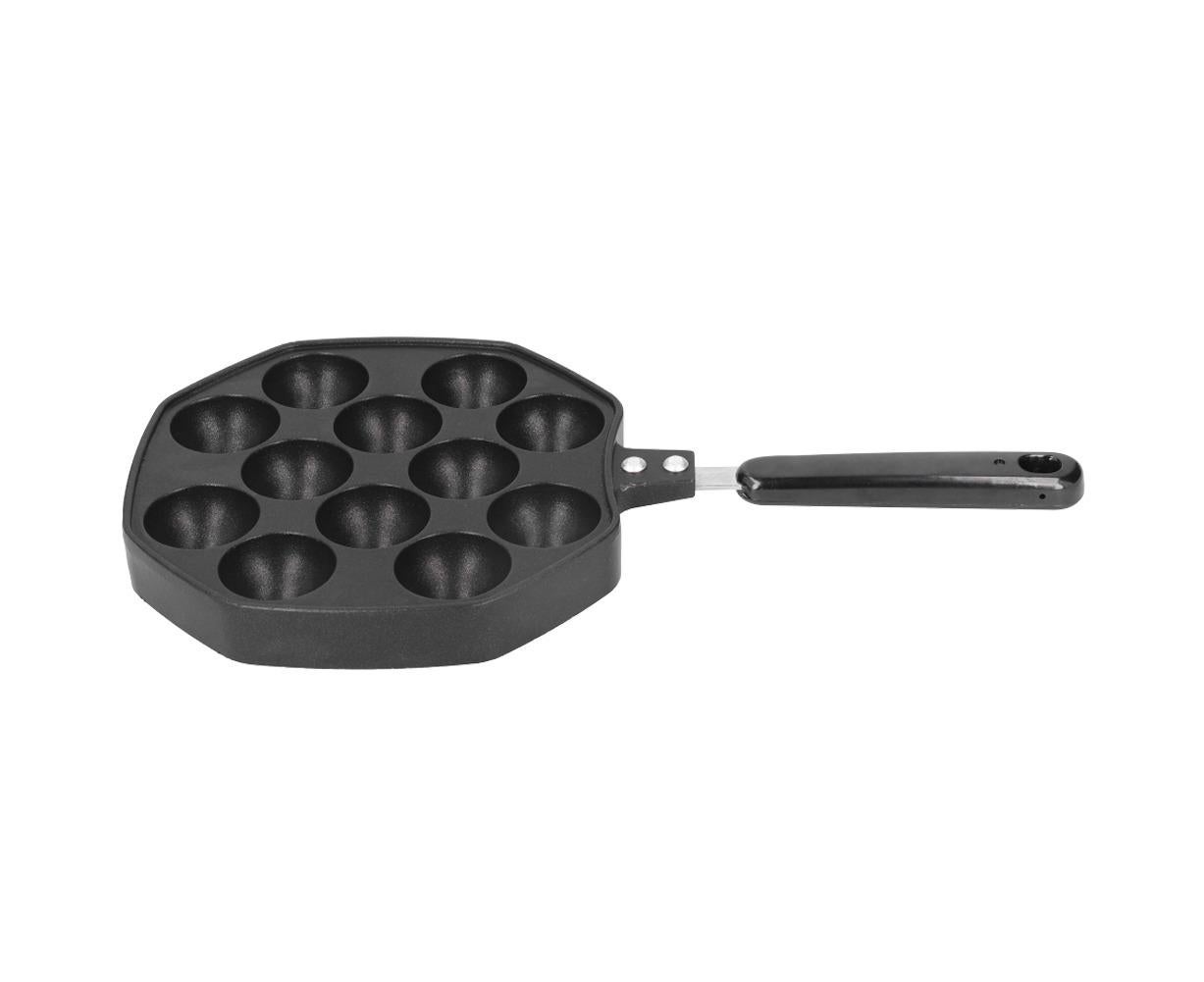 12-Cavity Aluminum Takoyaki Pan, Octopus Balls Egg Puffs Baking Pan, Home Cooking Tool - Image 6