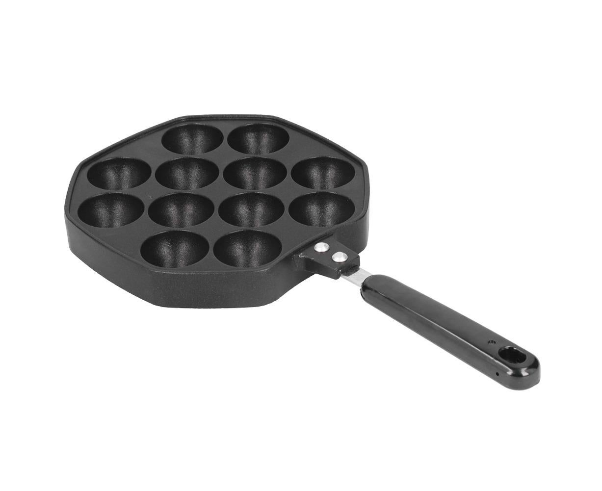 12-Cavity Aluminum Takoyaki Pan, Octopus Balls Egg Puffs Baking Pan, Home Cooking Tool - Image 8