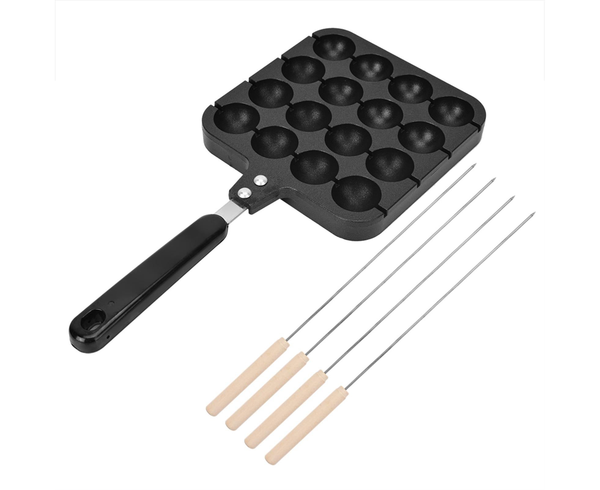Non-Stick Takoyaki Grill Pan Plate, Cooking Baking Mold Tray - Image 1