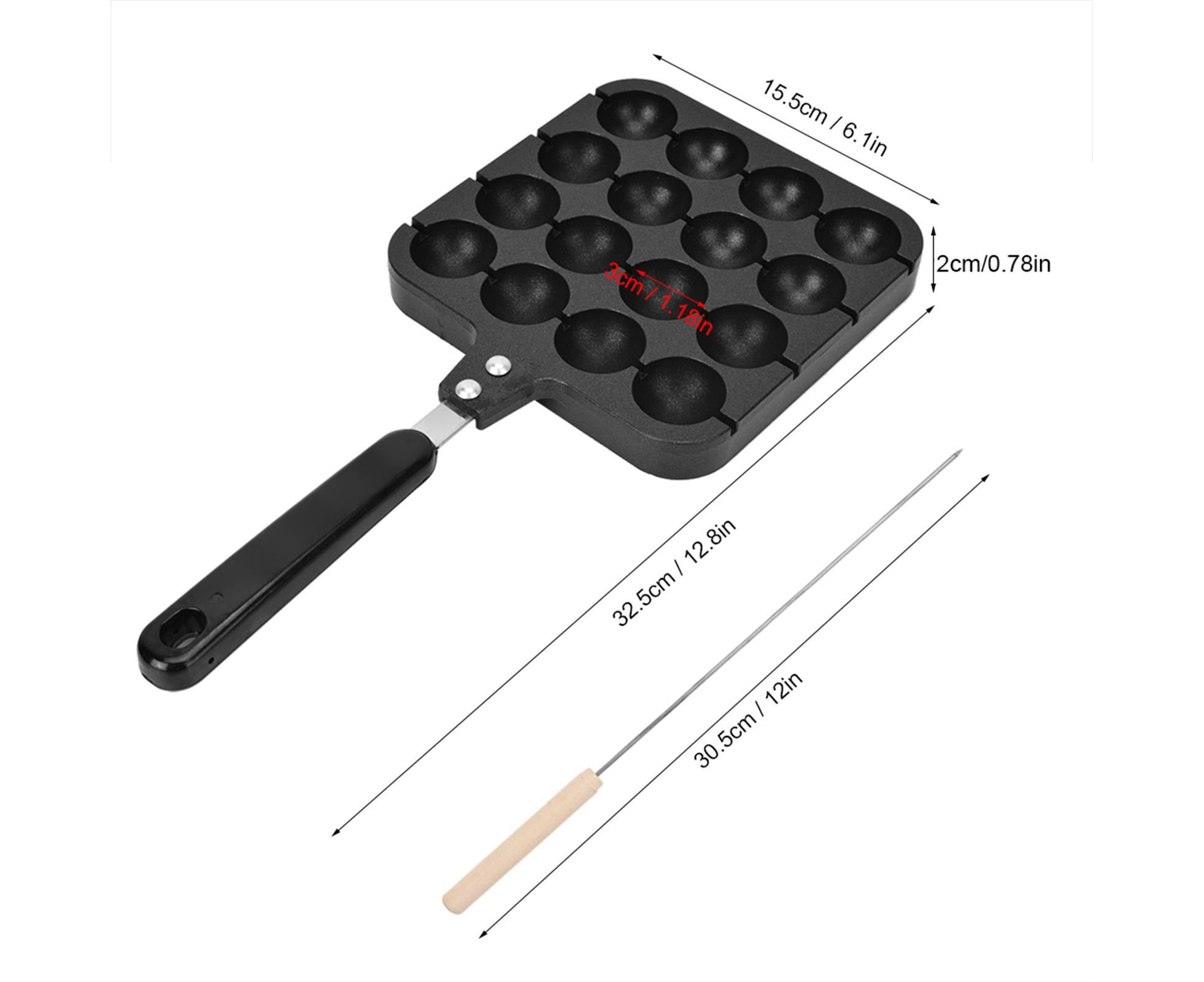 Non-Stick Takoyaki Grill Pan Plate, Cooking Baking Mold Tray - Image 6