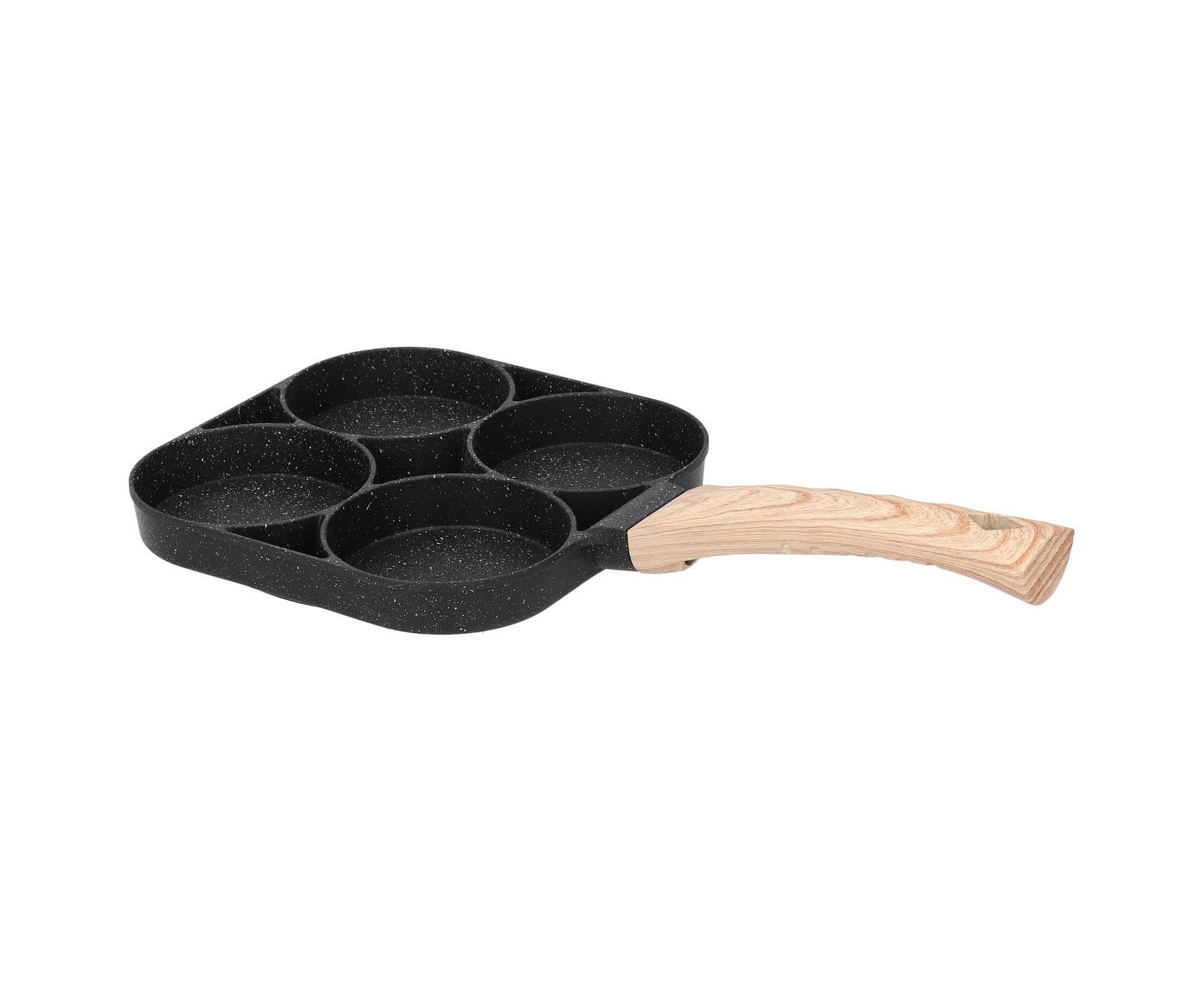 4-Hole Non-Stick Frying Pan, Egg & Pancake Cooking Pan, Induction & Gas Cooker - Image 2